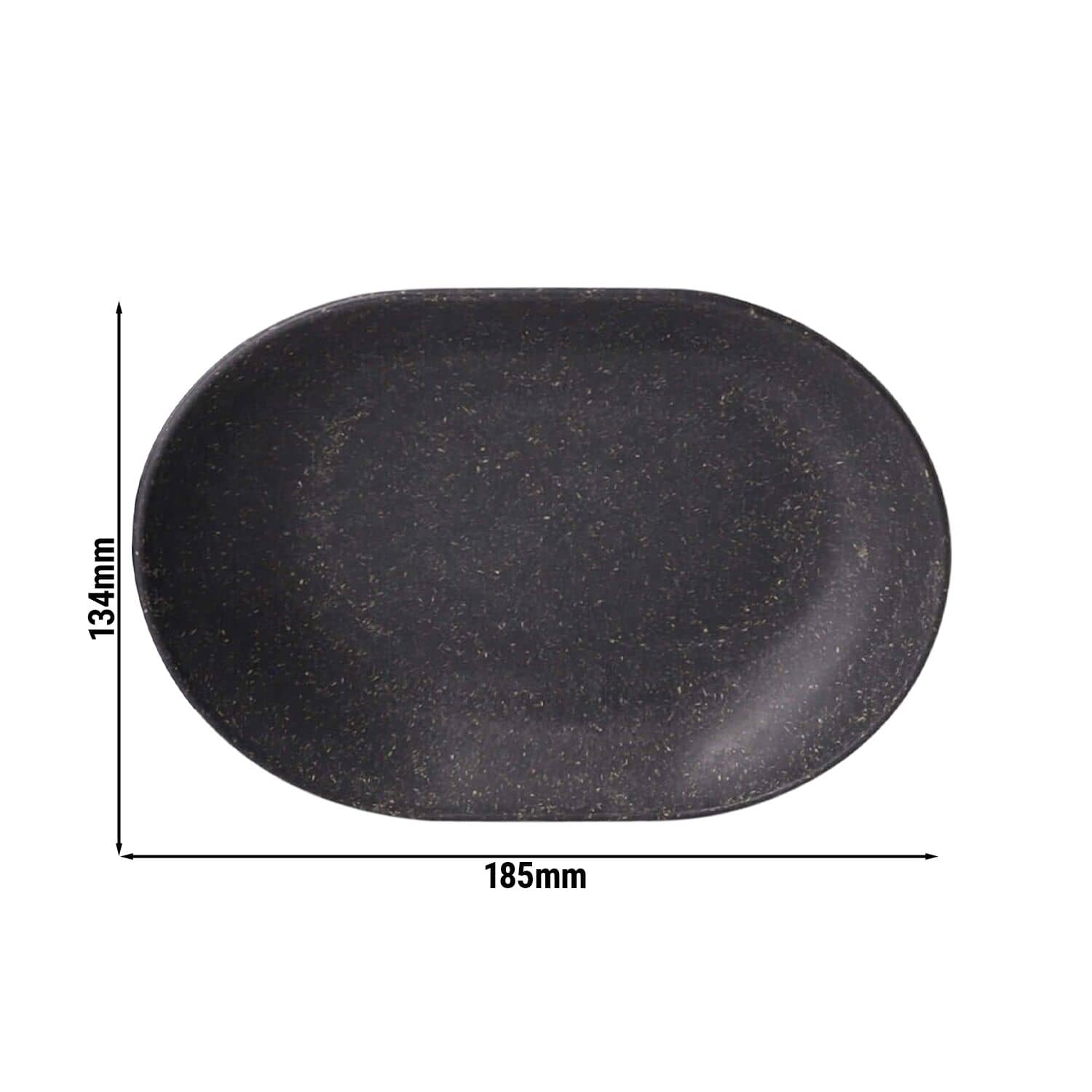 (60 bucăți) Tăvițe reutilizabile pentru gustări - 135x184mm - ovale - gri — 3