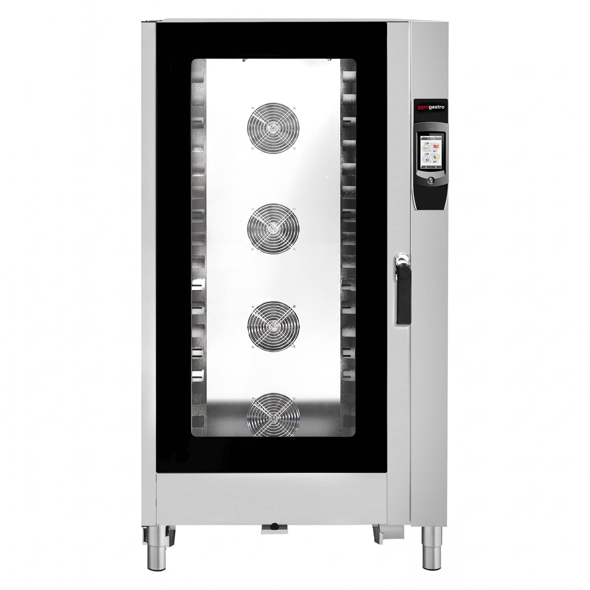 Cuptor convecție abur - Touchscreen - Ecran tactil de 7″ - 20x GN 1/1 - incl. Sistem de spălare & Sondă de temperatură - incl. Cărucior pentru tăvi — 4