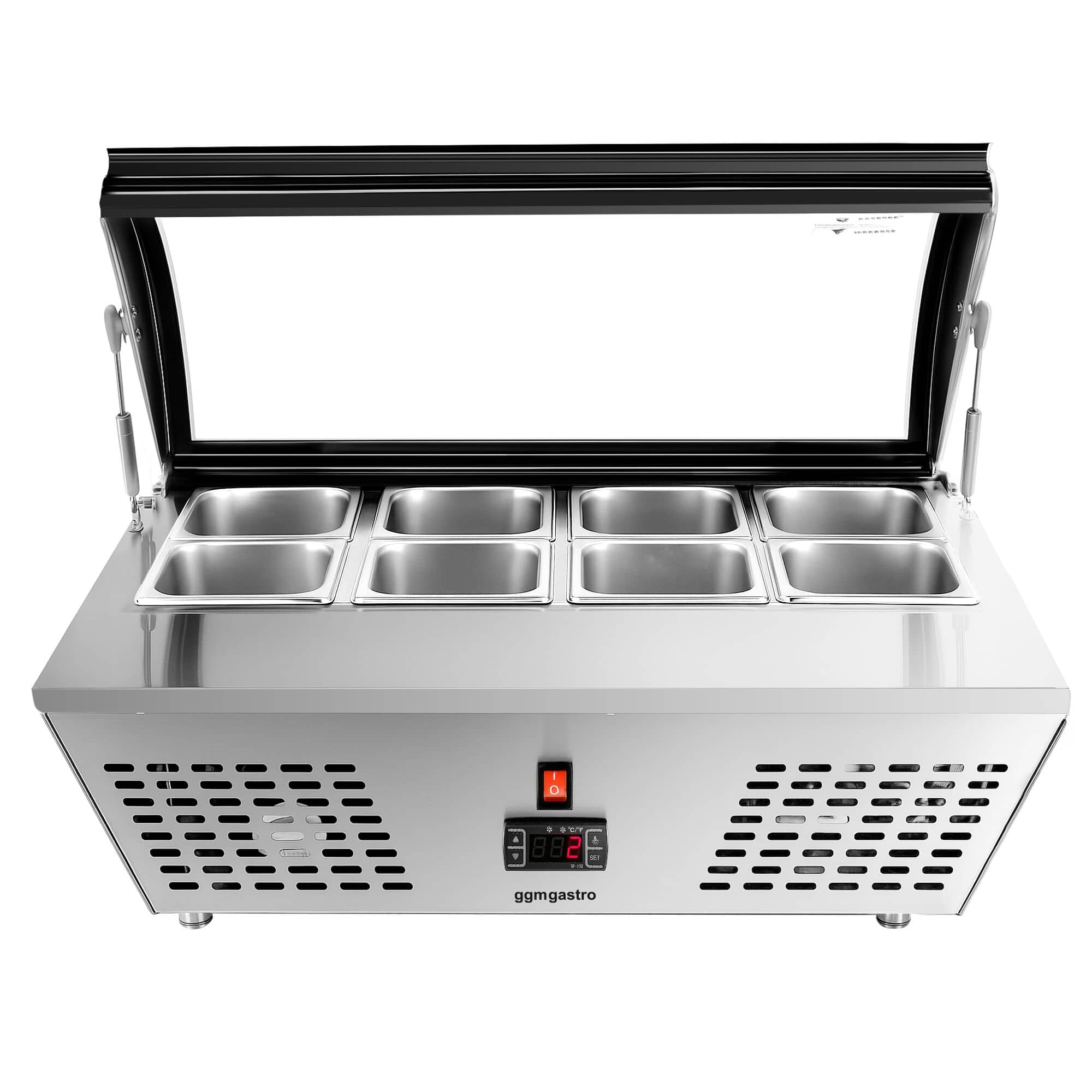 Vitrină frigorifică de masă / vitrină de suprapunere – 67 litri – 760 mm – pentru 8 tăvi GN 1/6 sau 4 tăvi GN 1/3 — 5