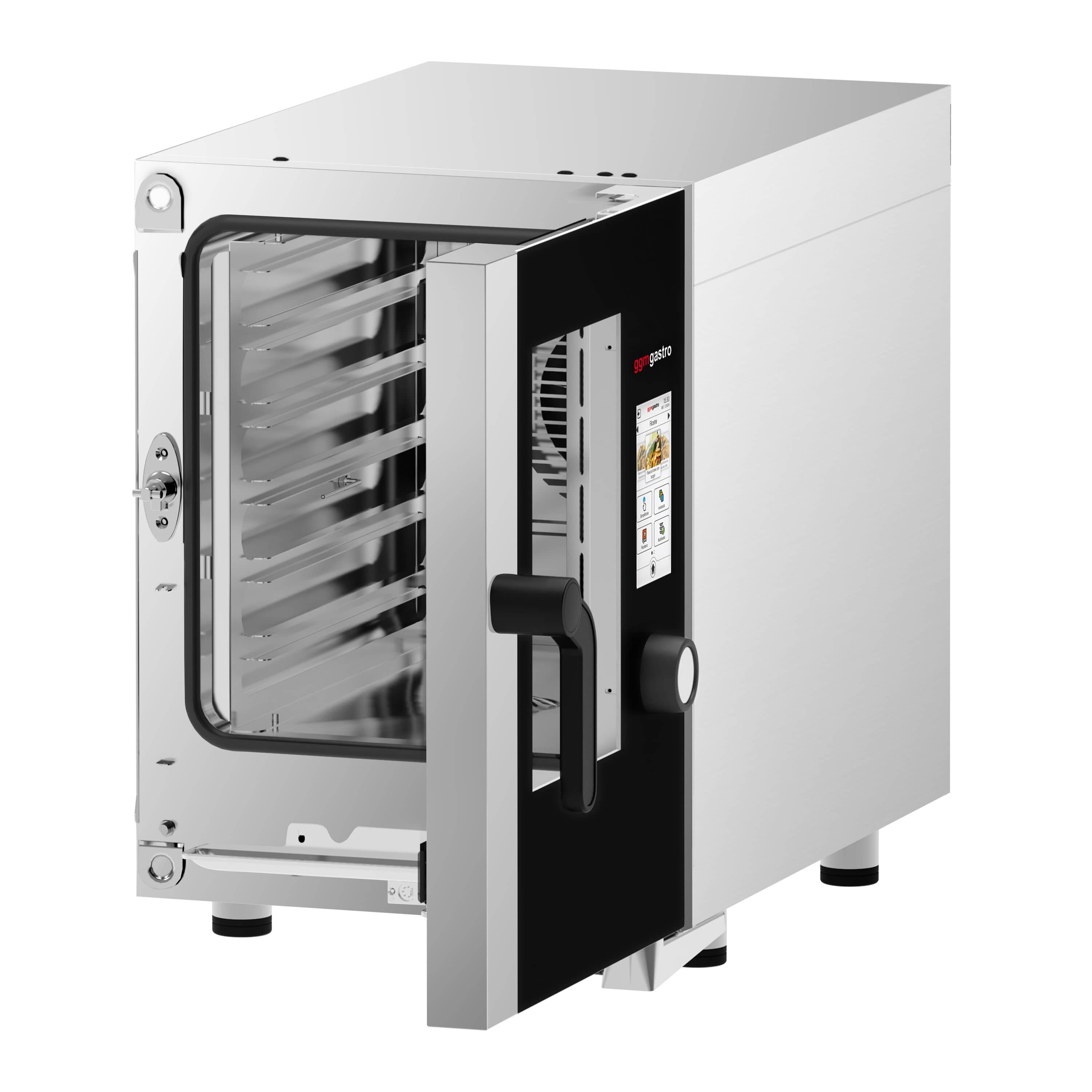 Cuptor convecție abur - Touchscreen - Ecran tactil - 6x GN 1/1 - incl. Sistem de spălare & Sondă de temperatură — 7