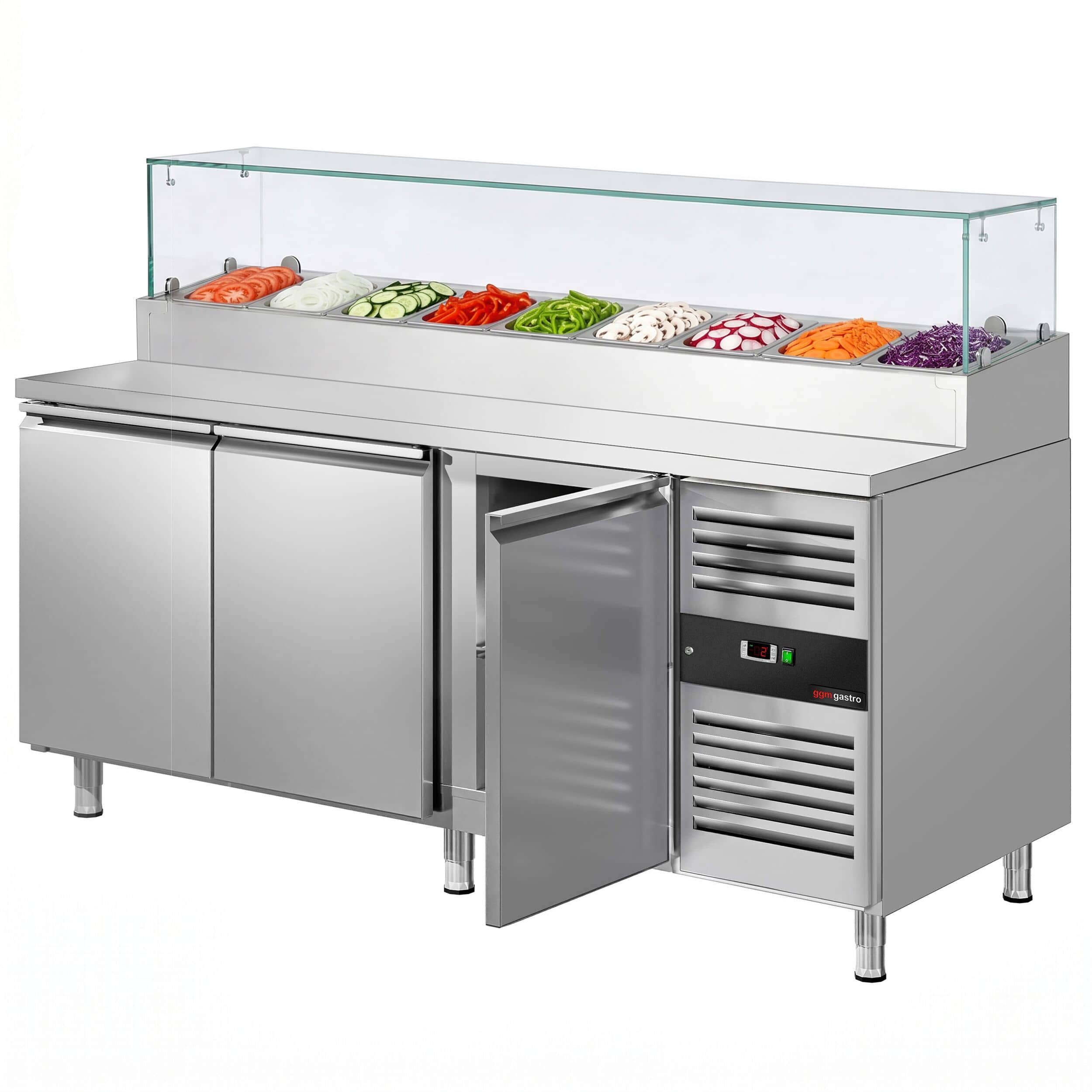 Saladetă PREMIUM - 2020x800 mm - 3 uși - pentru 10x GN 1/3 — 6