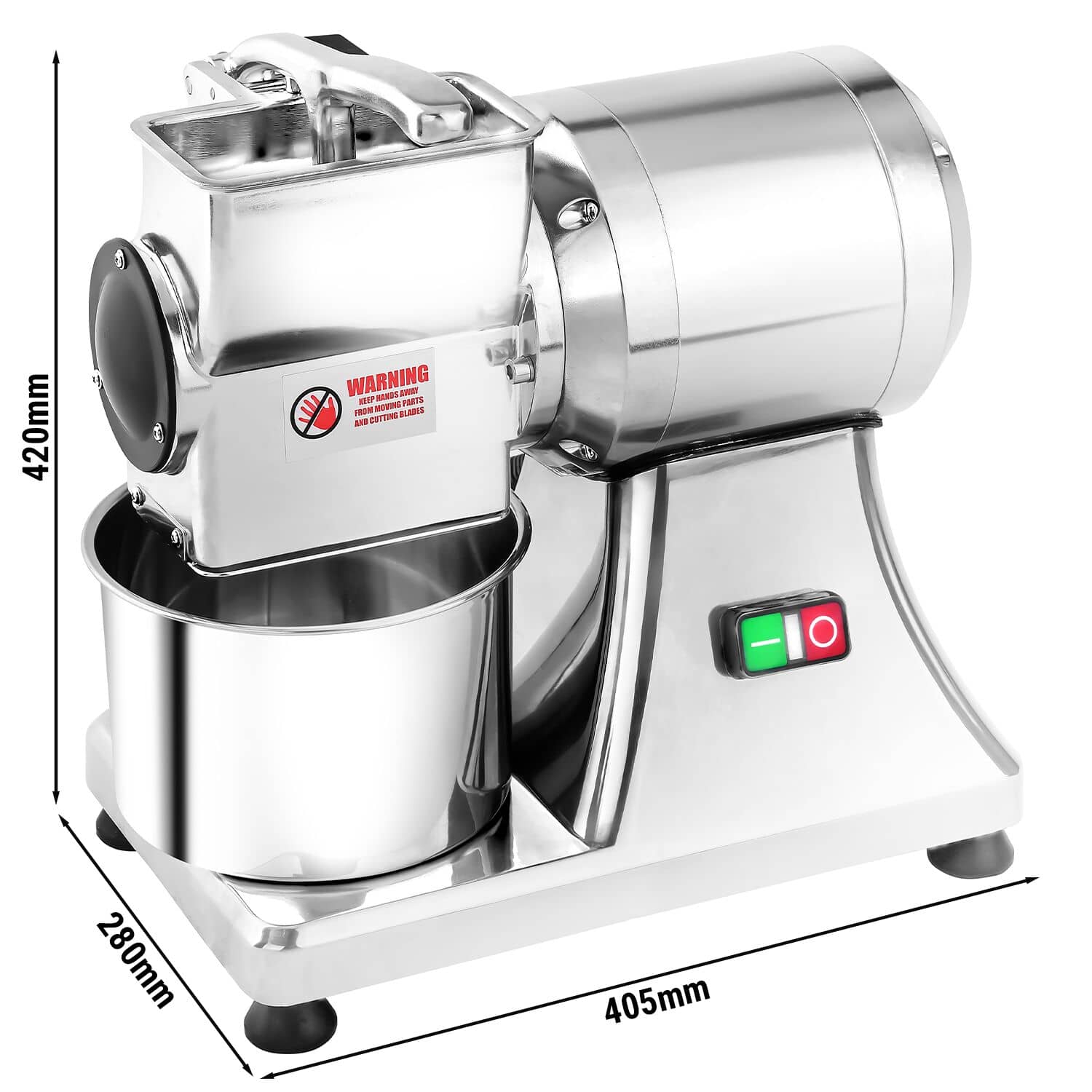 Răzătoare electrică pentru parmezan și brânzeturi tari – 550 W – Capacitate: 40 kg/h — 3