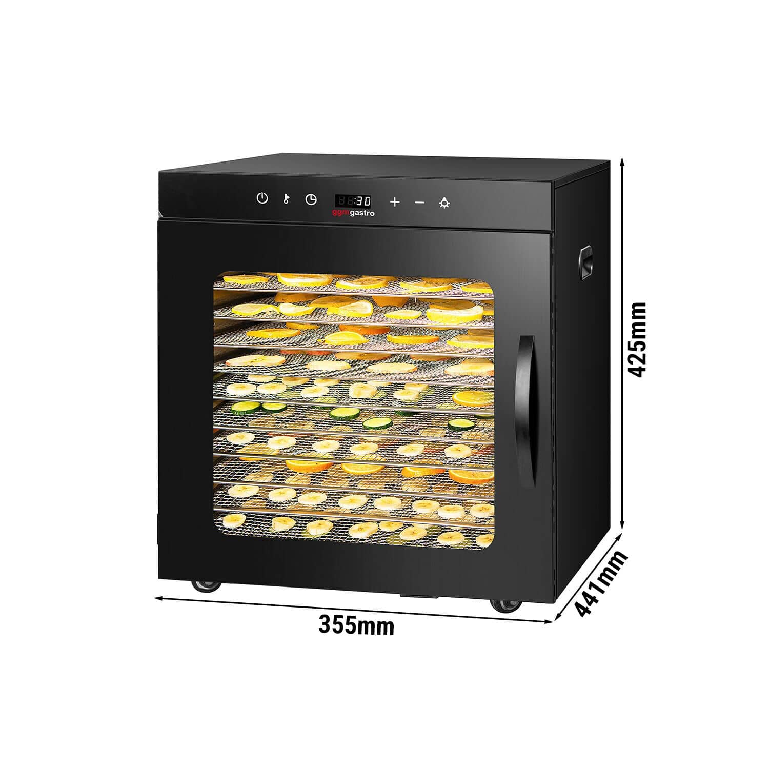 Deshidrator alimentar - inclusiv 10 tăvi de uscare - oțel inoxidabil - 800 W — 3