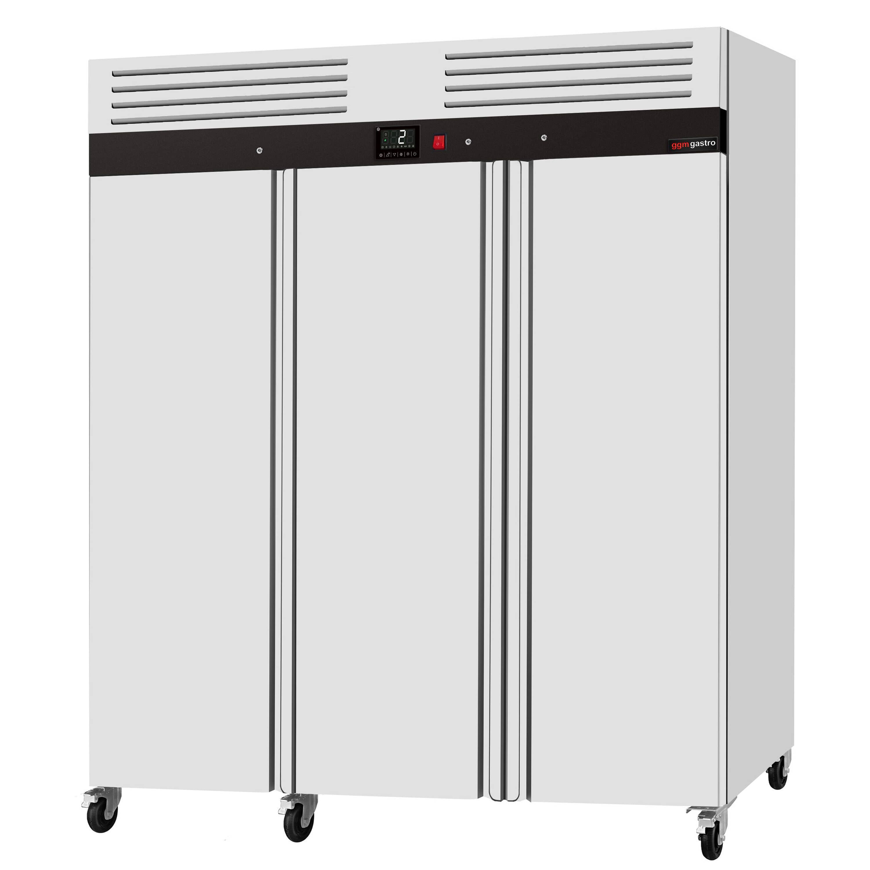 Frigider din oțel inoxidabil ECO – 1590 litri – cu 3 uși din oțel inoxidabil – interiorul ușii din plastic — 7