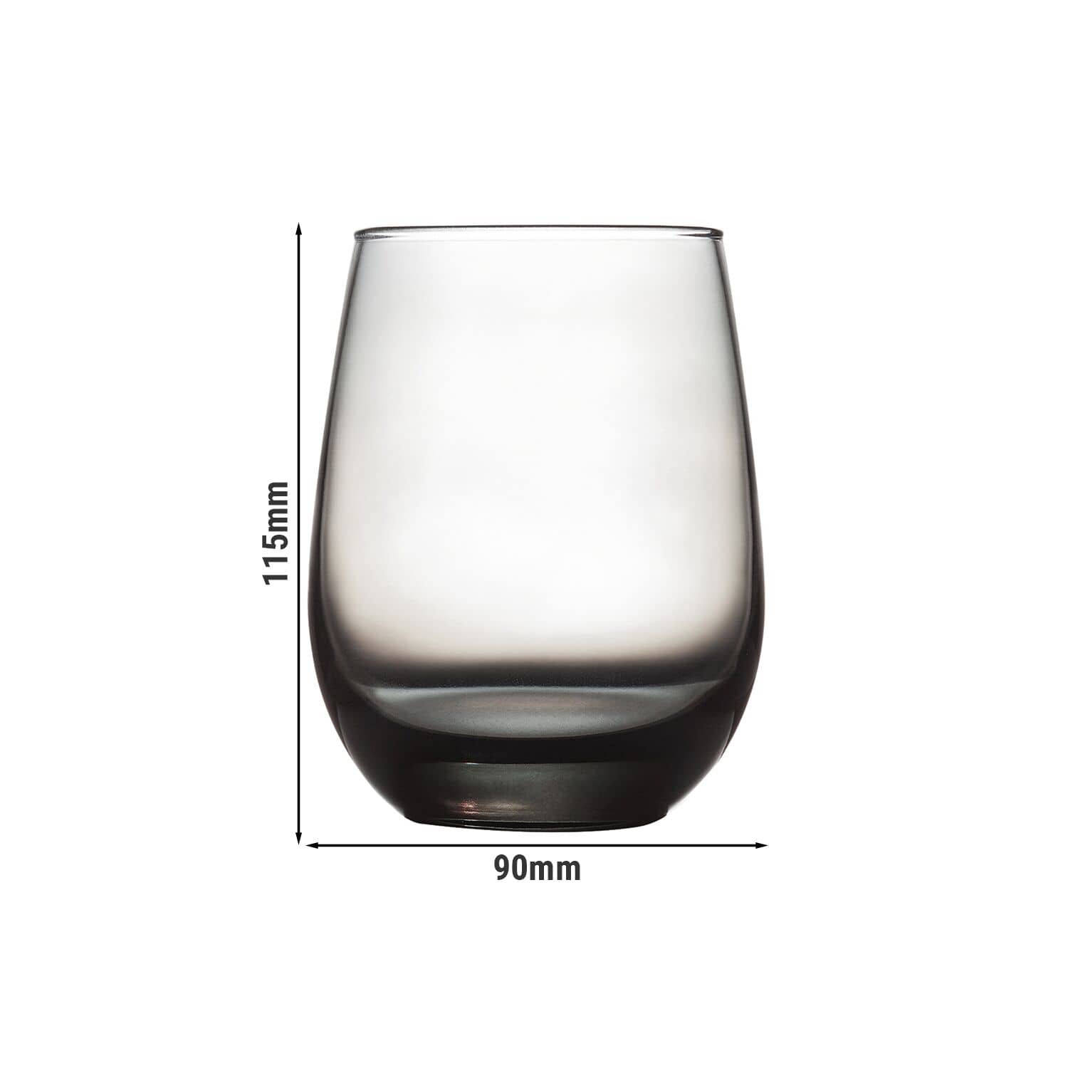 (12 bucăți) LIBBEY | STEMLESS - Pahar de vin - 451ml - Gri — 3