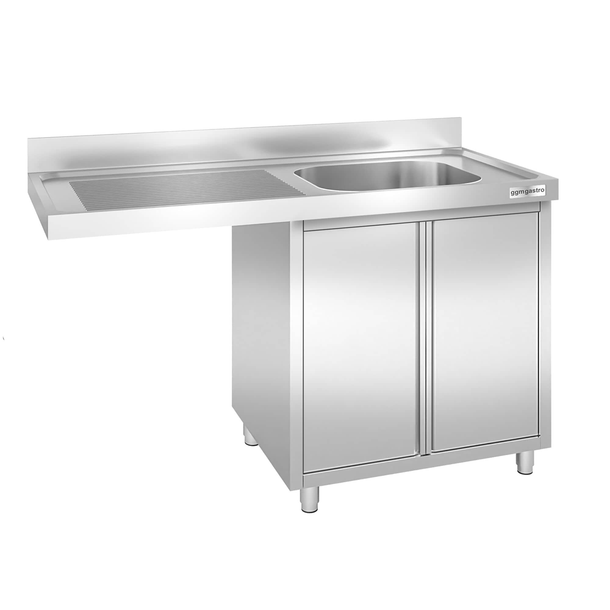 Chiuvetă tip dulap pentru mașină de spălat vase - 1400x600 mm - cu 1 cuvă dreapta — 2