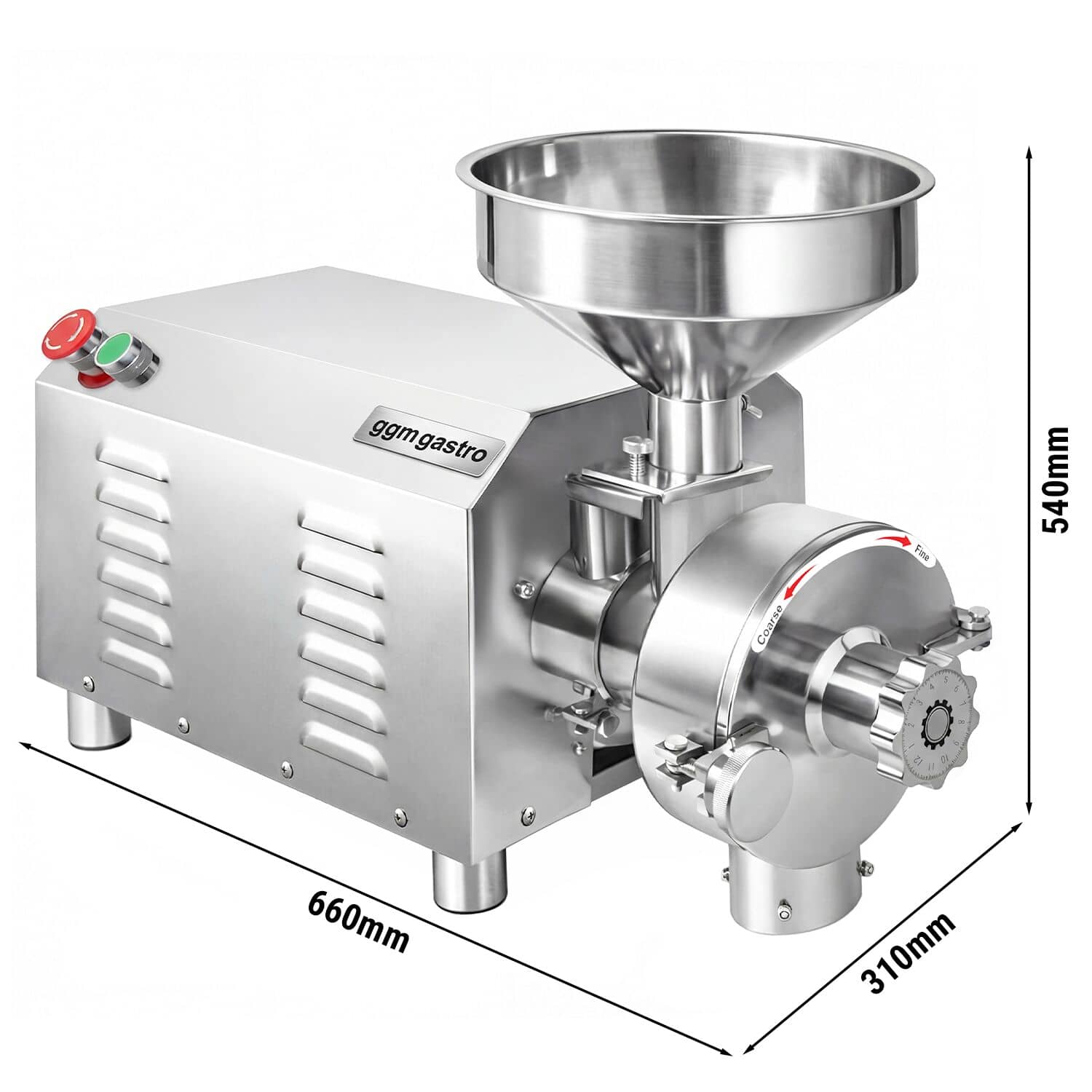 Moară electrică pentru cereale - 60 kg/h - reglaj continuu al gradului de măcinare - 1500 rpm — 3