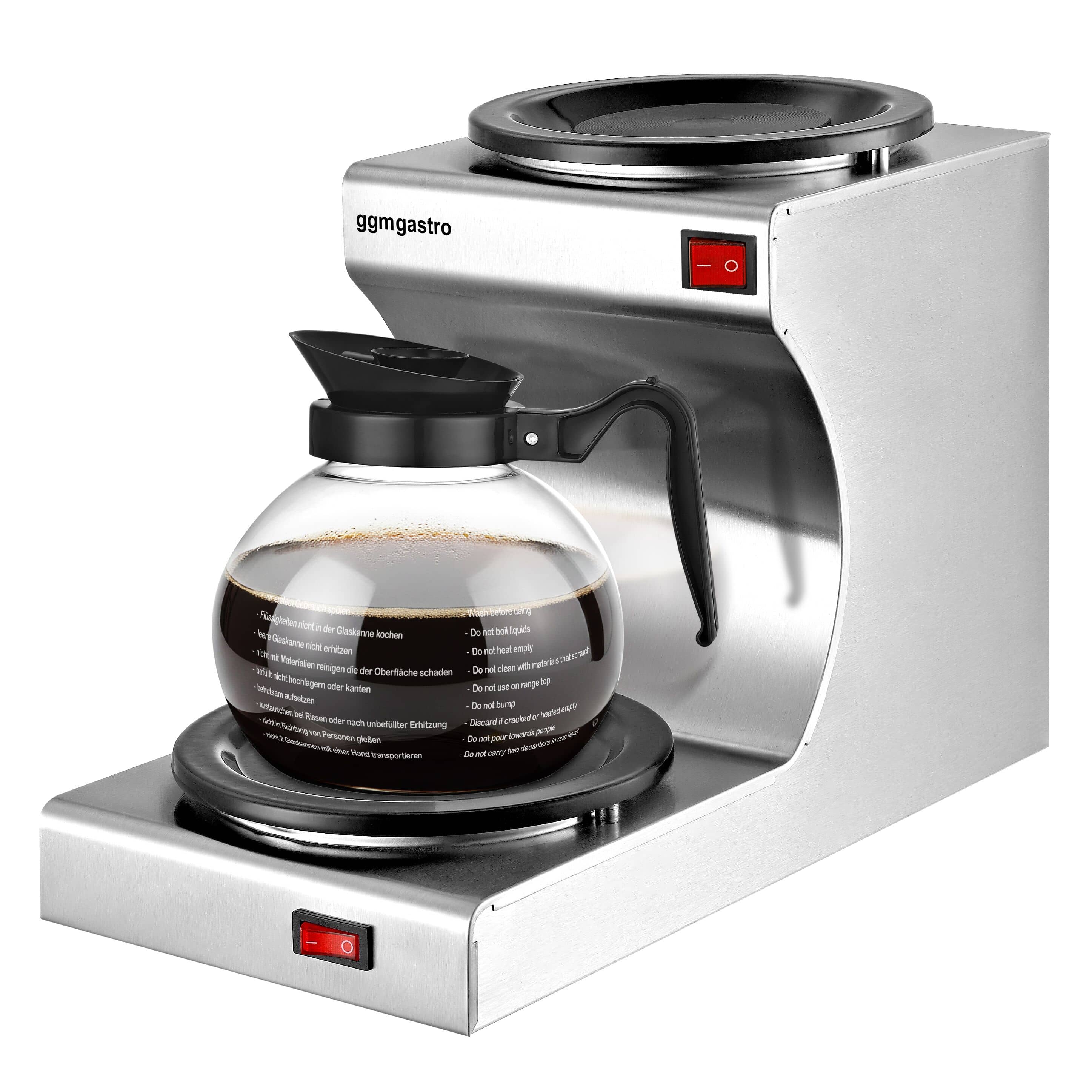 Placă de menținere a căldurii – 160 W – pentru 2 ceainice sau cafetiere cu diametrul de 174 mm fiecare — 6