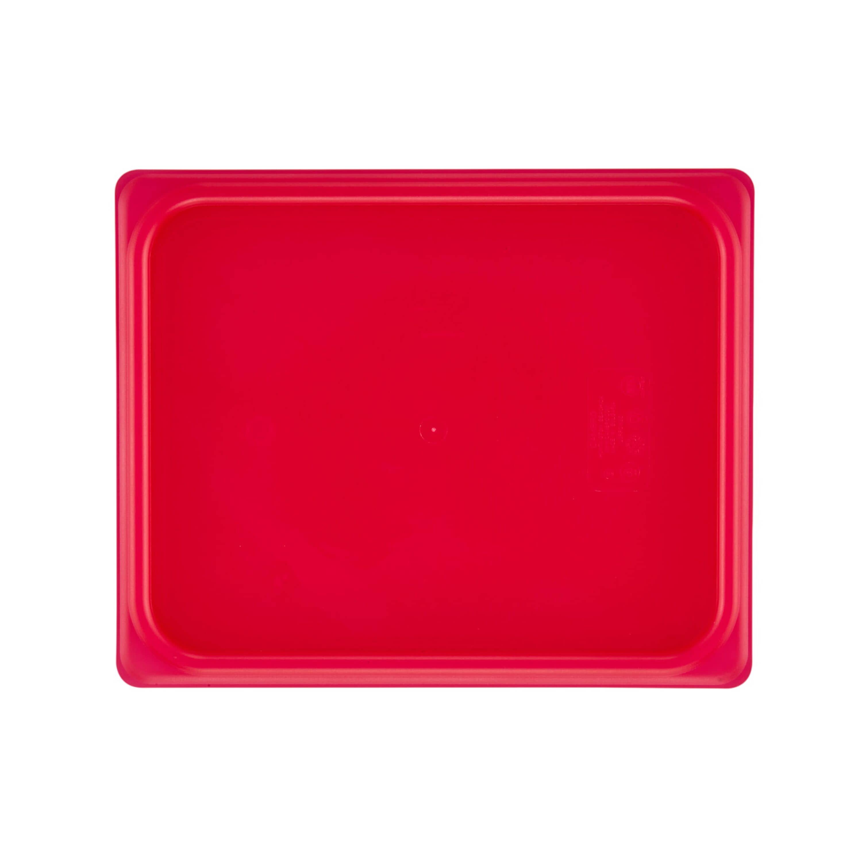 (6 bucăți) CAMBRO | SafeTrak - Capac din polipropilenă GN 1/2 - Roșu — 4