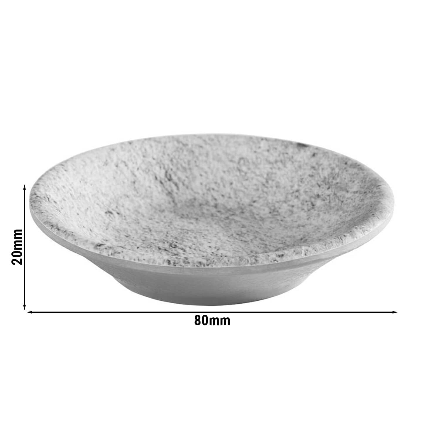 (24 buc) Bol pentru sos - ELEMENT - Melamină - 10 ml - rotund - Ø 80 mm - Gri — 3