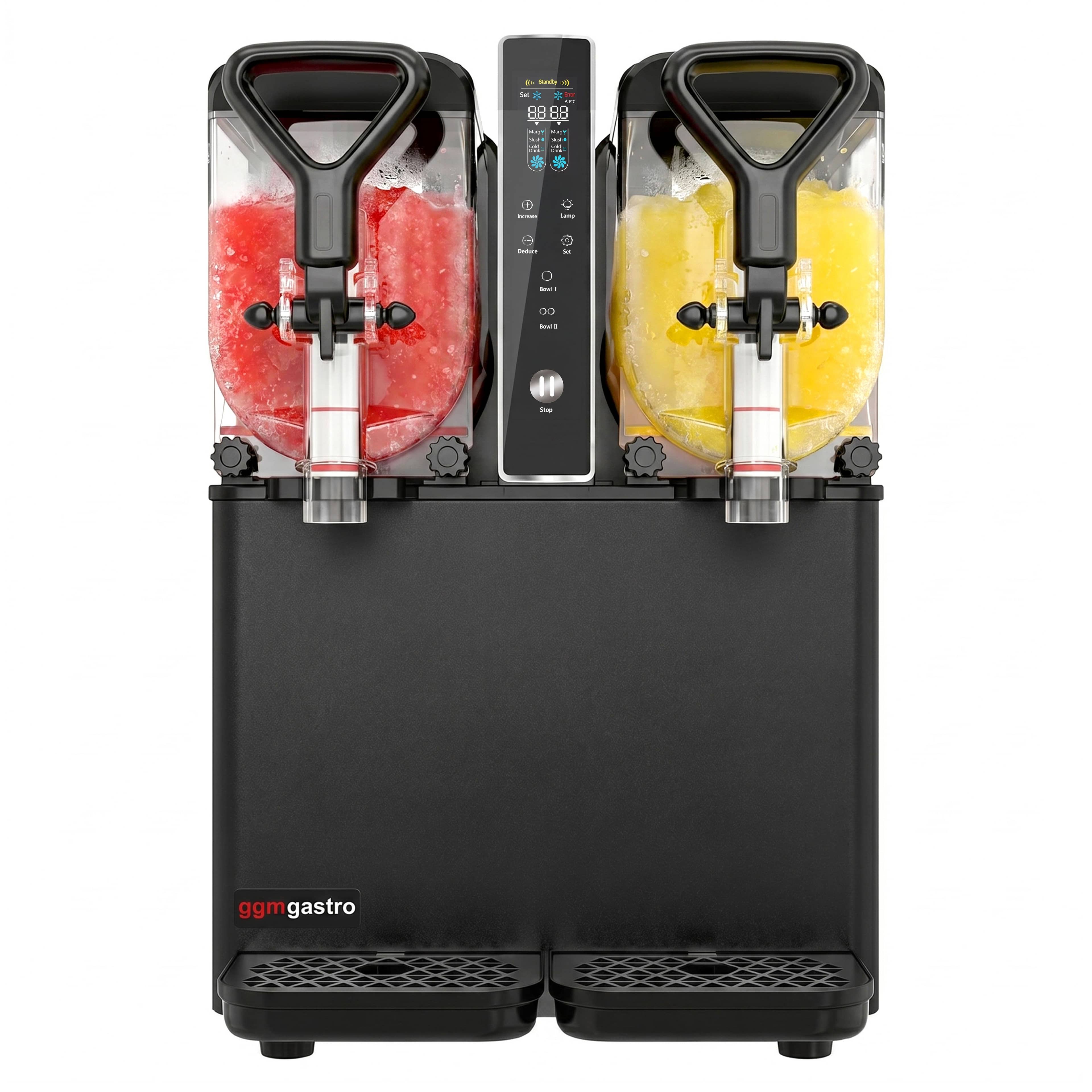 Aparat de slush - 2x 3 litri - 400 W - digital - negru/argintiu — 4
