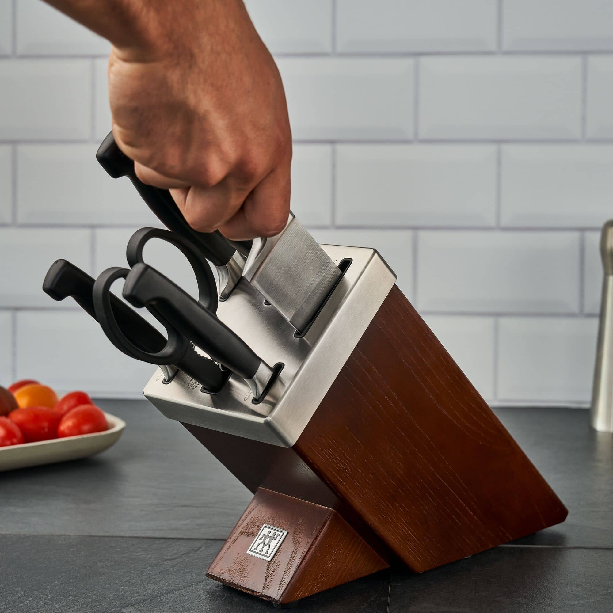 ZWILLING | VIER STERNE - Bloc de cuțite cu ascuțire automată, 7 bucăți. — 15
