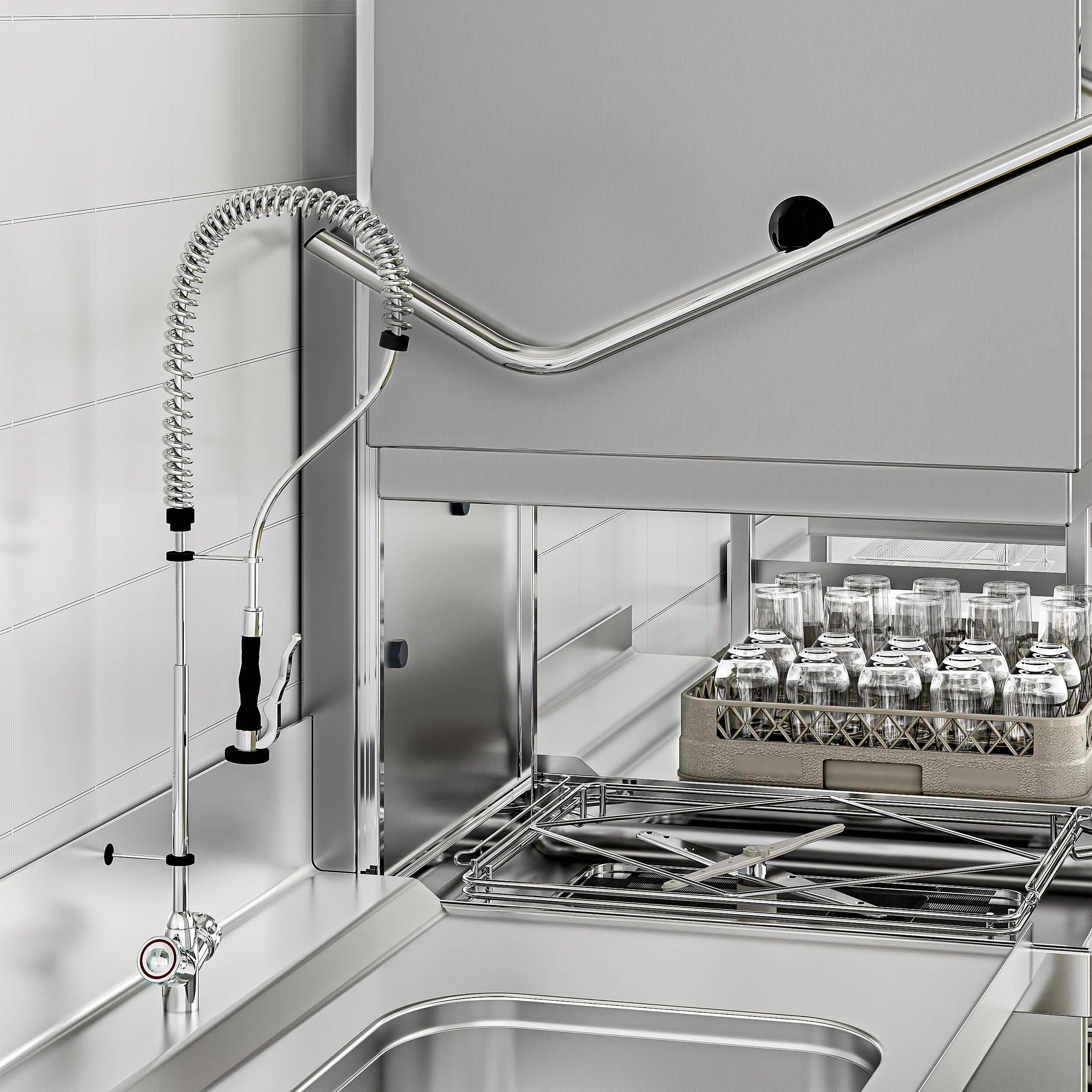 Masă intrare - 1200 mm - montare stânga - cu 1 cuvă - pentru DS430 Serie — 4