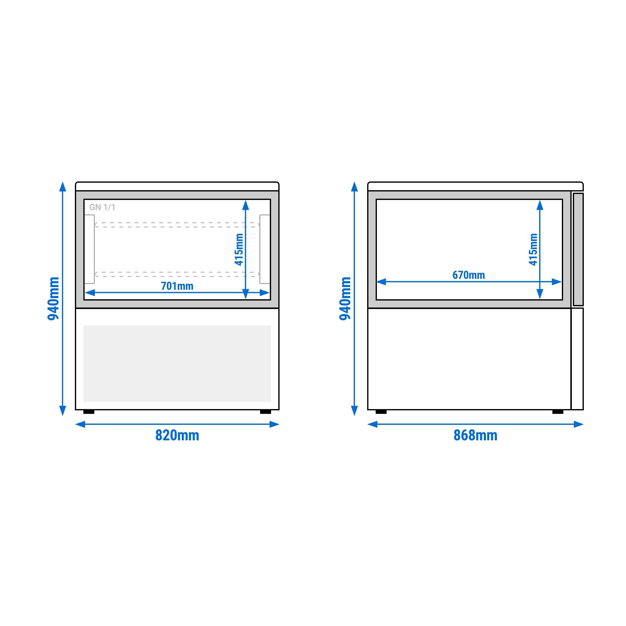 Abatitor de temperatură / Blast Chiller - control touchscreen - 120 L - 5 x GN 1/1 — 8