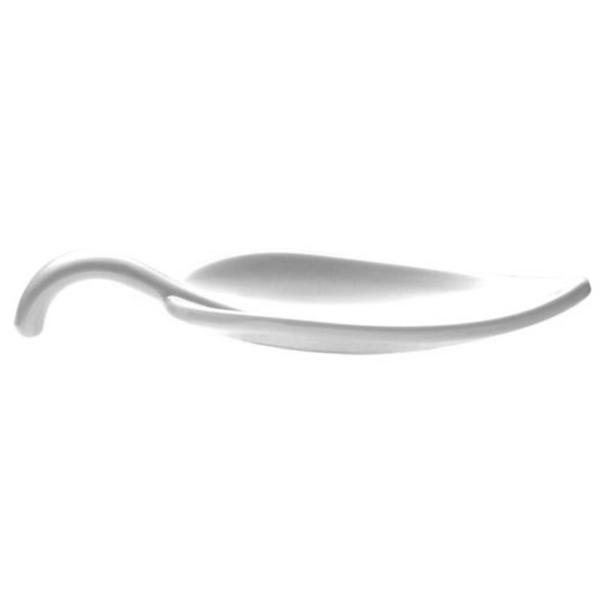 (50 buc) Linguri finger food LEAF - melamină - 50 piese - alb - 100 mm — 4