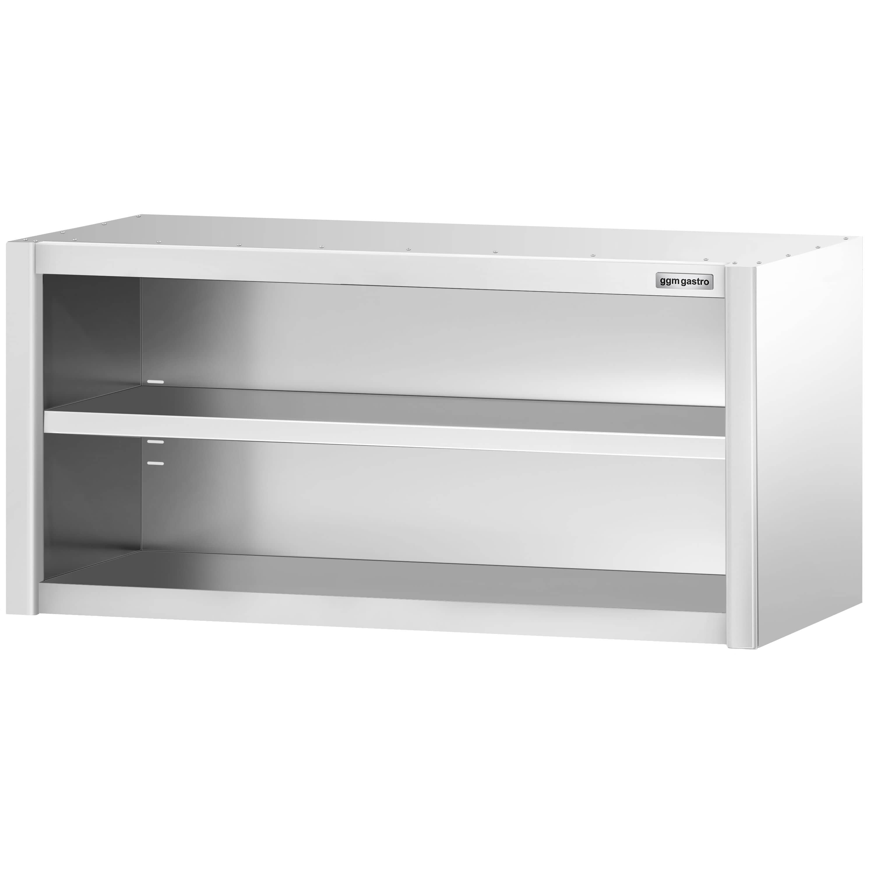 Dulap de perete din oțel inoxidabil PREMIUM - 1400x400 mm - deschis - 650 mm înălțime — 6