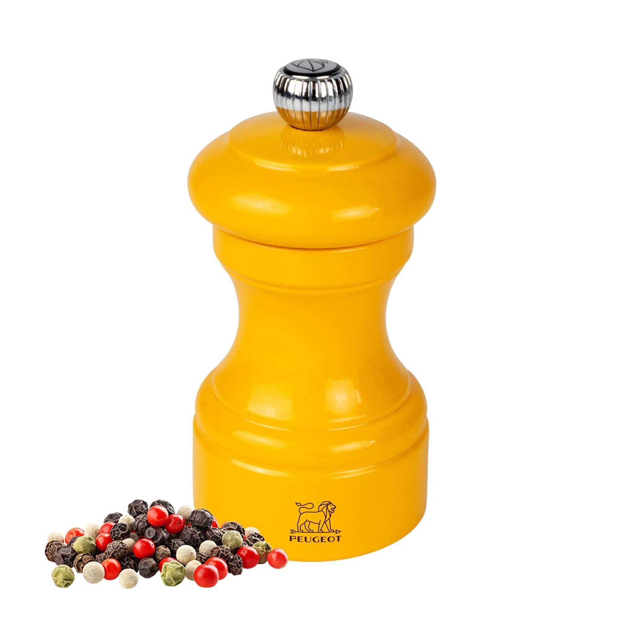 (6 bucăți) PEUGEOT | BISTRORAMA - Râșniță de piper - Lemn - Galben șofran - Înălțime: 100 mm — 2