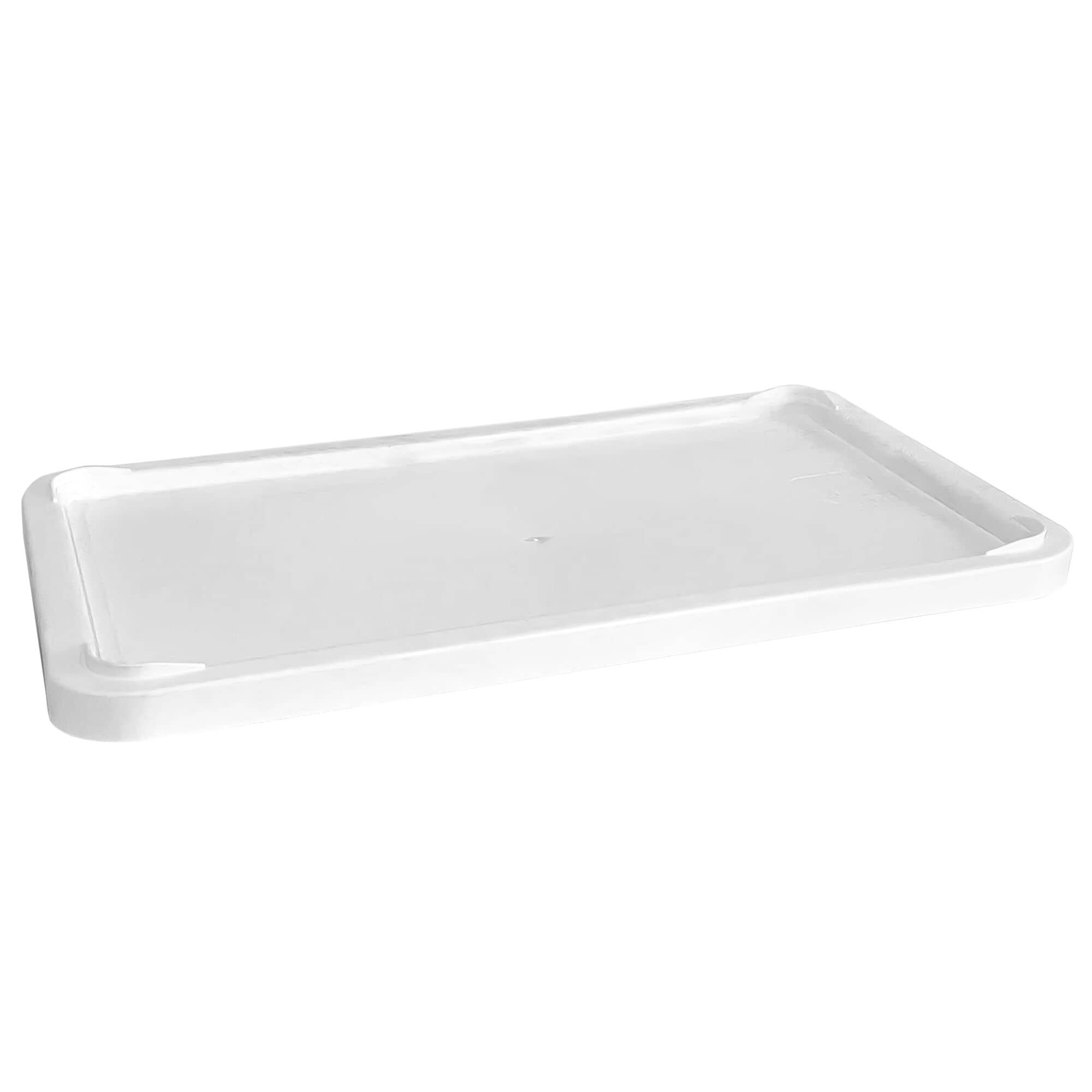 (9 tlg) Cutie aluat pizza -set - 8 recipiente & 1 capac - EN 600x400 mm - Înălțime: 75 mm - polipropilenă - alb — 6