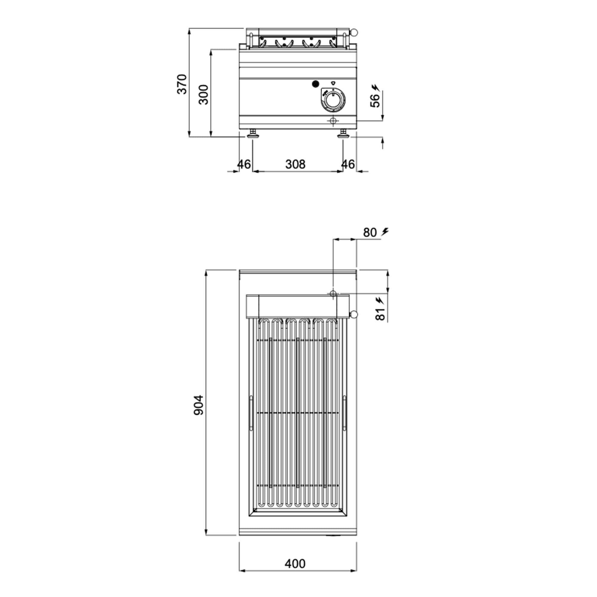 Grătar electric - 5,4 kW — 8