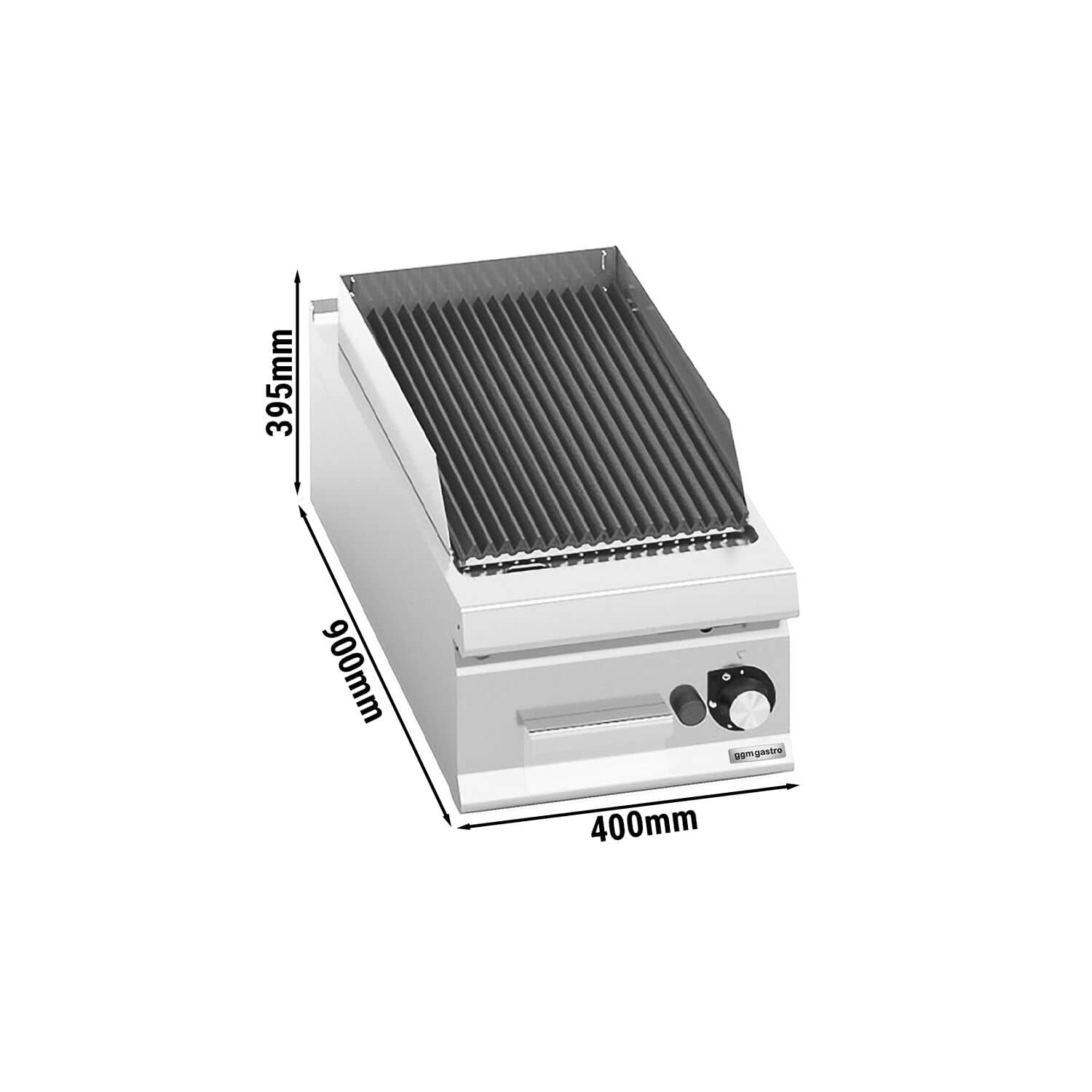 Grătar cu gaz cu piatră vulcanică - 9 kW - Grătar fix — 3