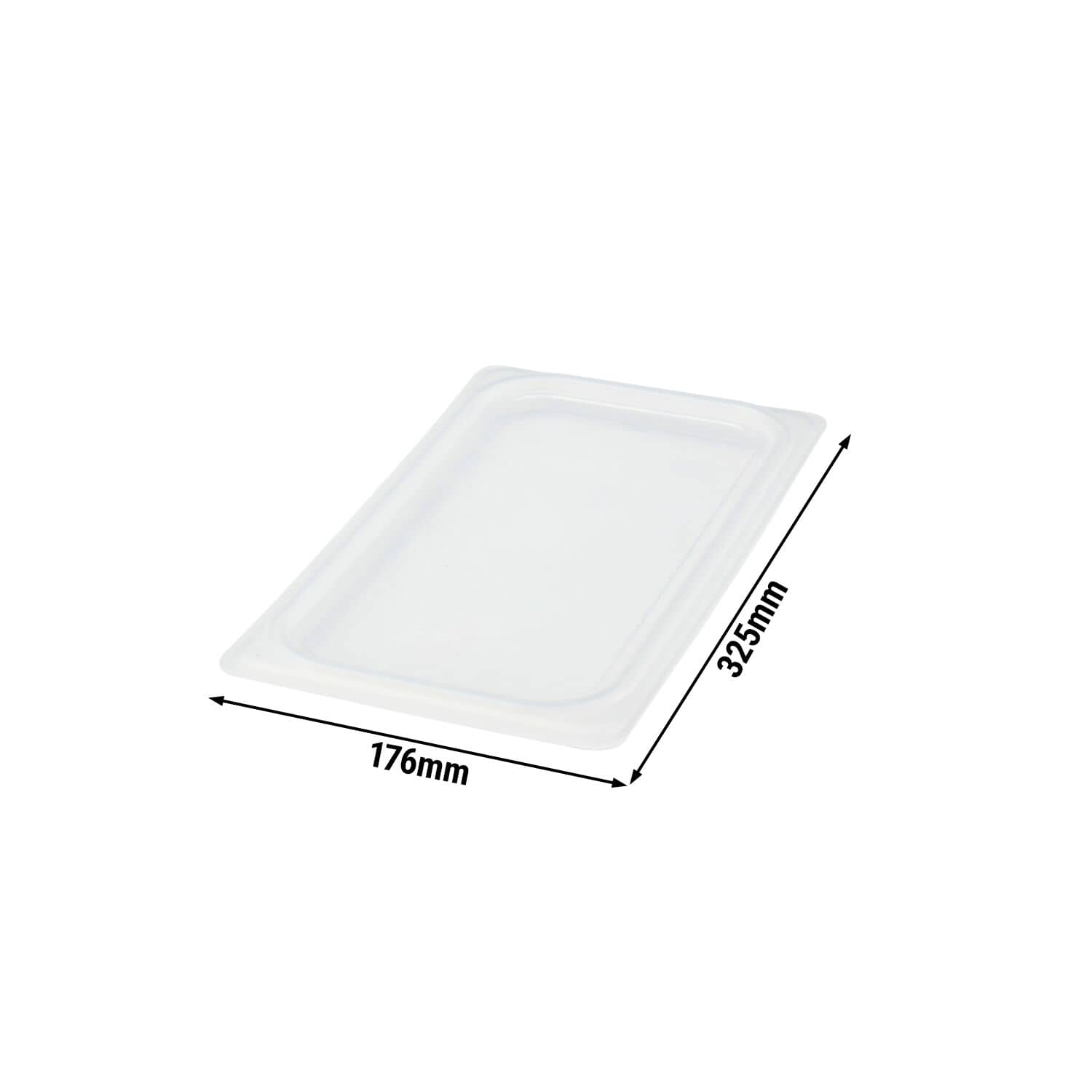 (6 bucăți) CAMBRO | Camwear® capac GN din polipropilenă 1/3 - etanș - lăptos — 5