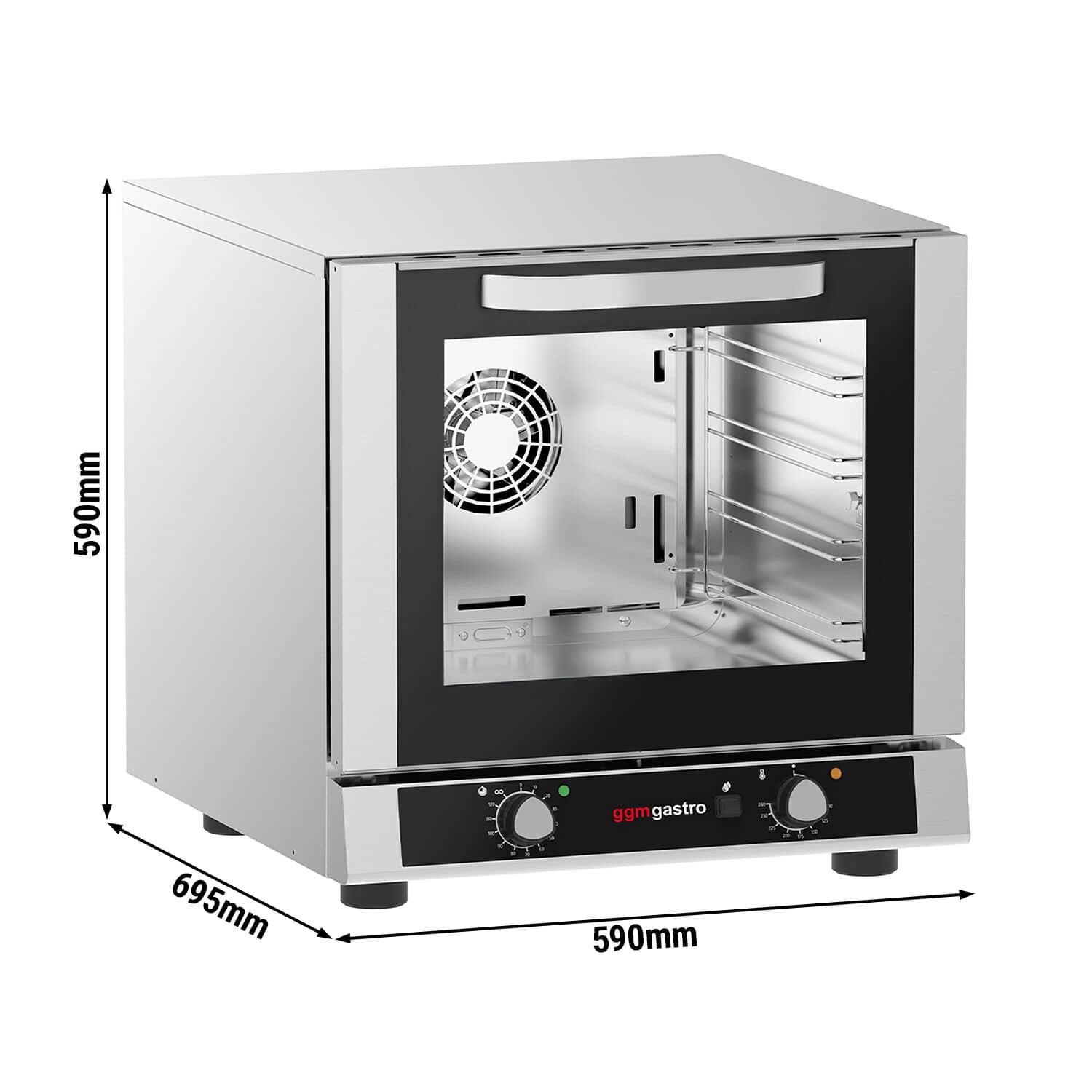 Cuptor electric de patiserie cu convecție și umidificare - Electromecanic - incl. 4 tăvi 429x345 mm — 3