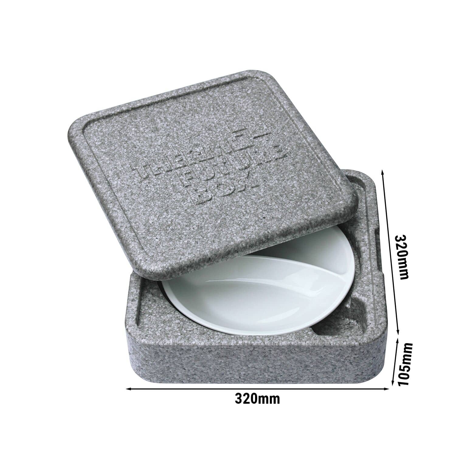 (20 bucăți) THERMO FUTURE BOX | Thermobox PLATTER - Gri — 3