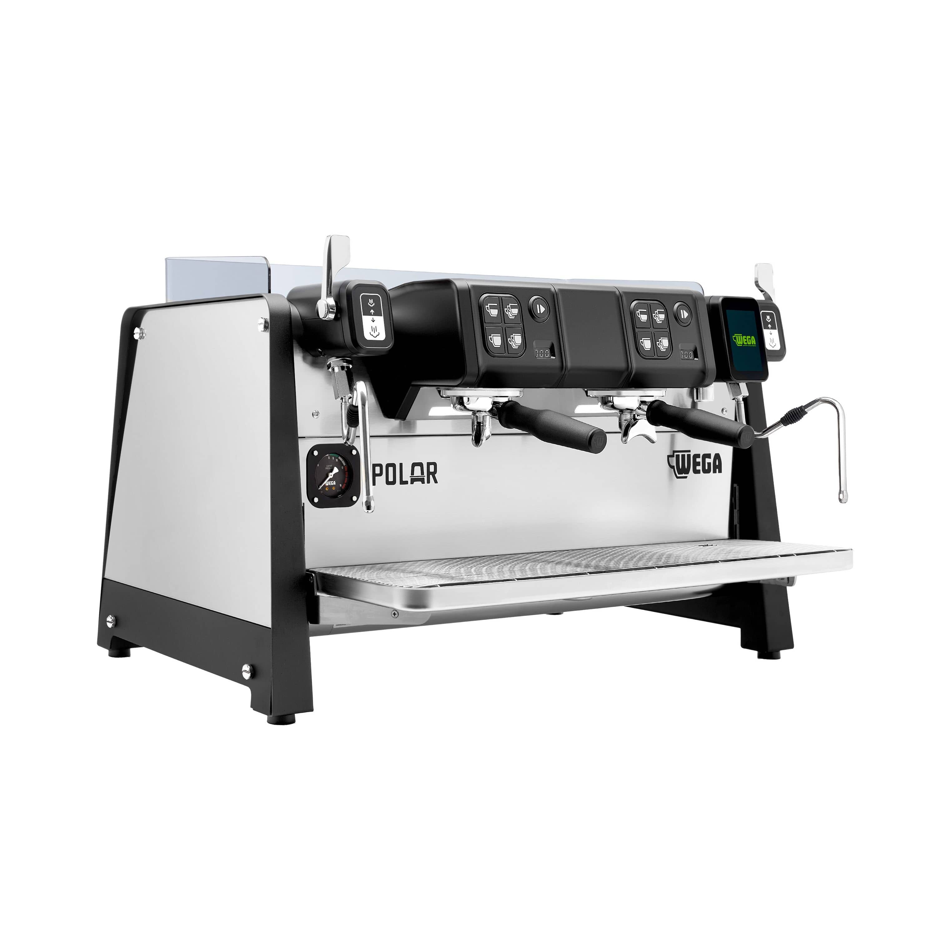 WEGA | Polar - Espressor - 2 grupuri - 5,2 kW - cu contor de doze - ecran tactil - oțel inoxidabil — 2