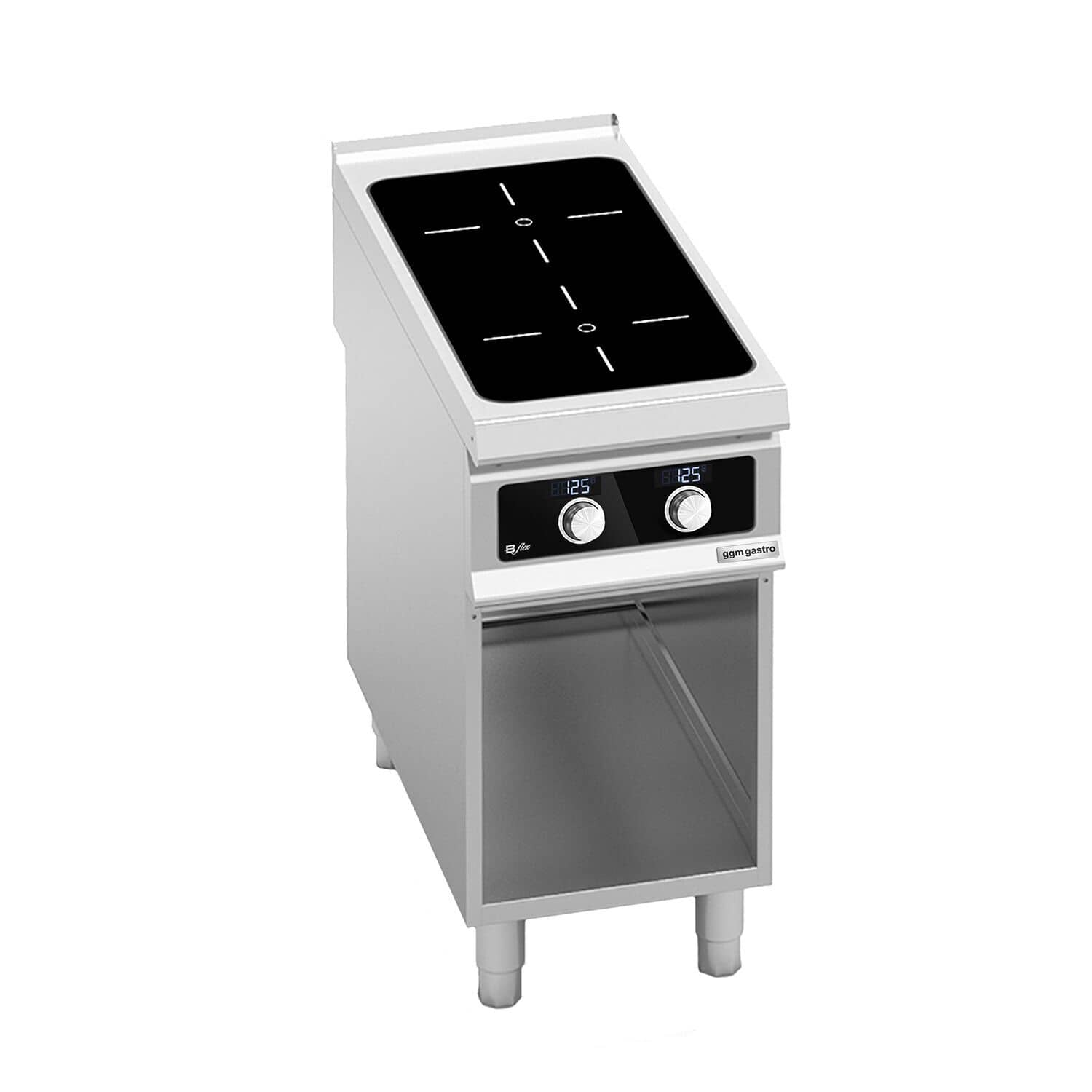Mașină de gătit / Aragaz cu inducție - seria 900 - 400x900x(H)920 mm - 10 kW - 2 zone de inducție - Bflex Digital — 2