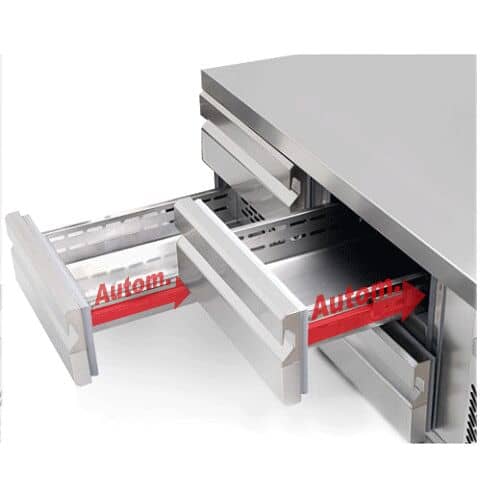 Bază frigorifică pentru gătit profesională PREMIUM PLUS -2/+8 °C - 1600 mm - 225 L - 4 sertare - 4x GN 1/1 — 5