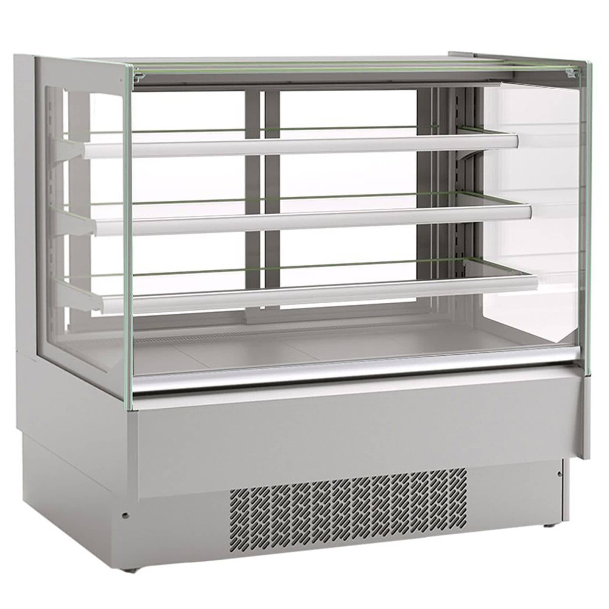Vitrină pentru prăjituri - 274 litri - 978 mm - 2 uși din sticlă - geam drept - cu 3 rafturi - iluminare LED — 5