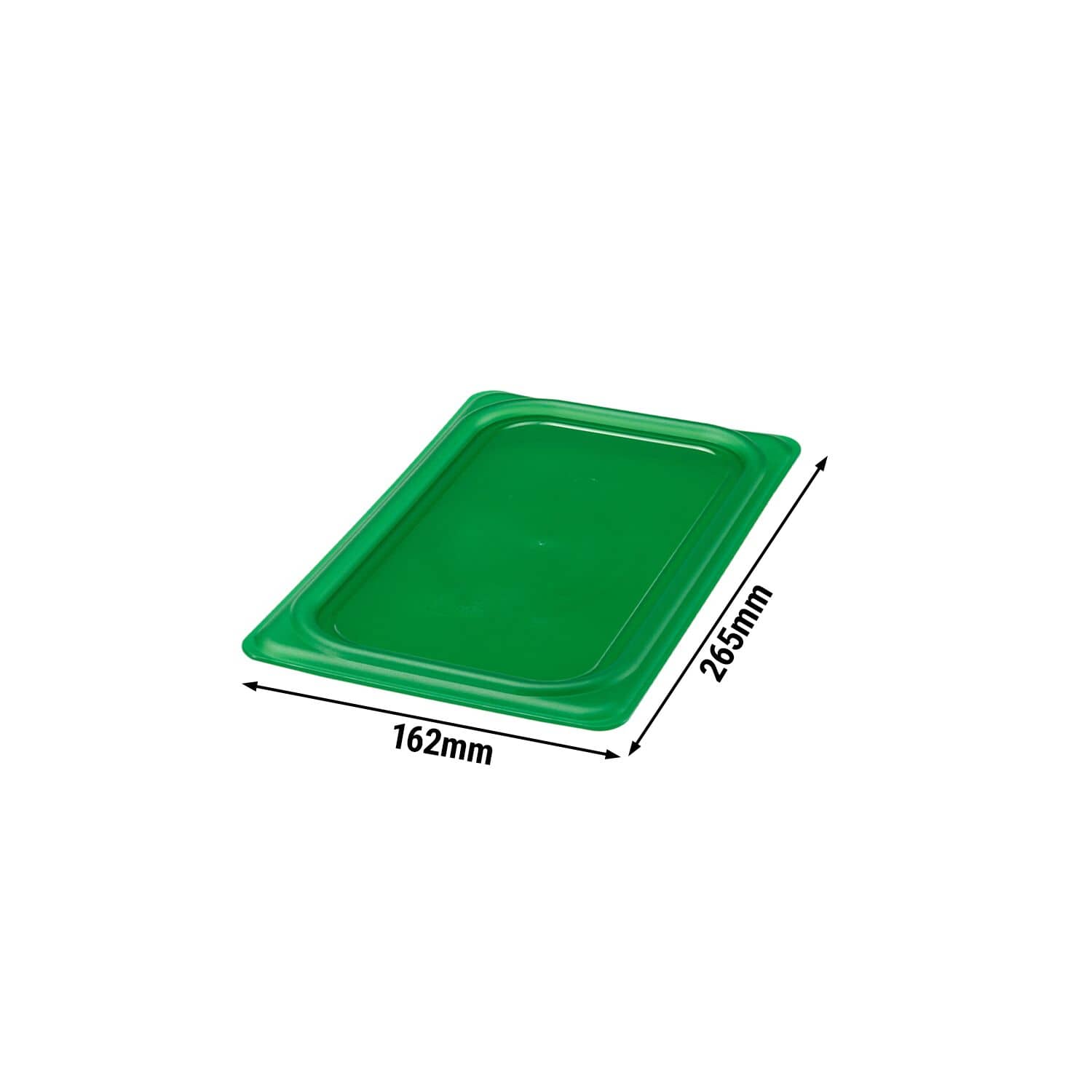 (6 bucăți) CAMBRO | SafeTrak - Capac din polipropilenă GN 1/4 - Verde — 3