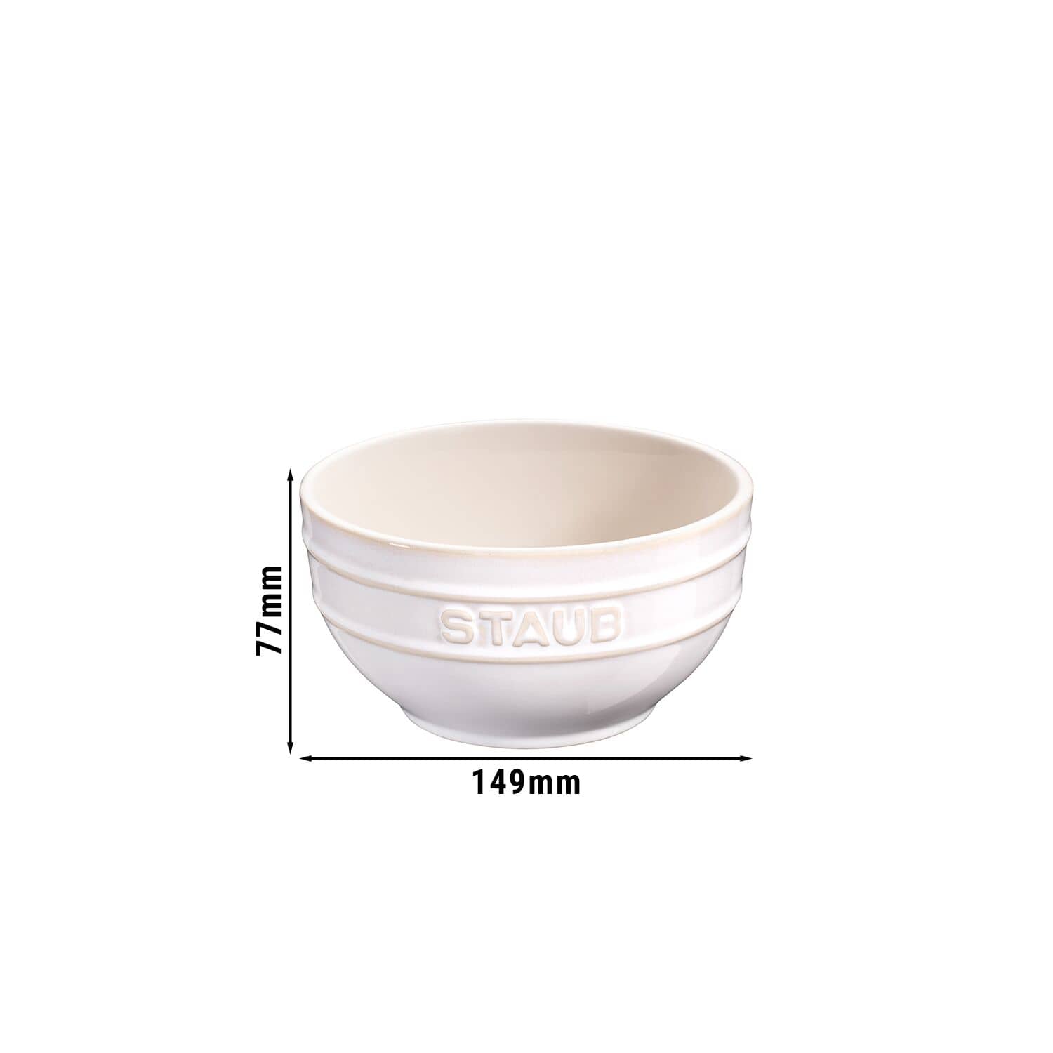 STAUB | CERAMIQUE - Bol - Ø 140mm - ceramică - ivory-white — 3