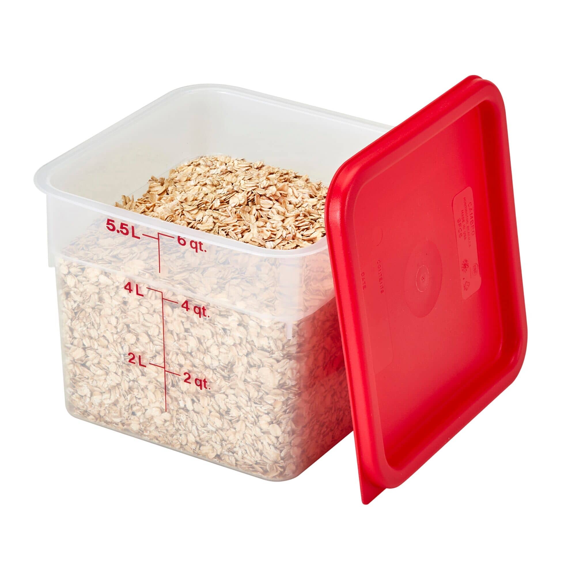 (6 bucăți) CAMBRO | CAMSQUARES® - Recipient - 5.7 litri - Transparent — 8