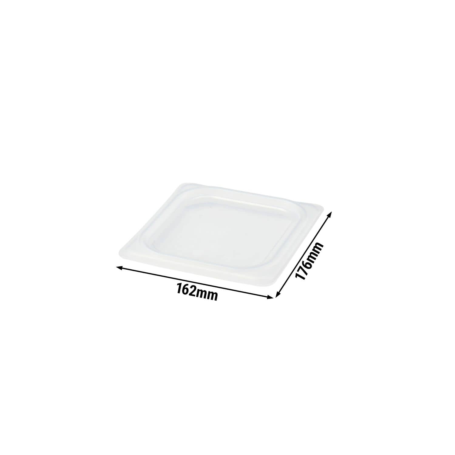 (6 bucăți) CAMBRO | Camwear® capac GN polipropilenă 1/6 - etanș - lăptos — 5