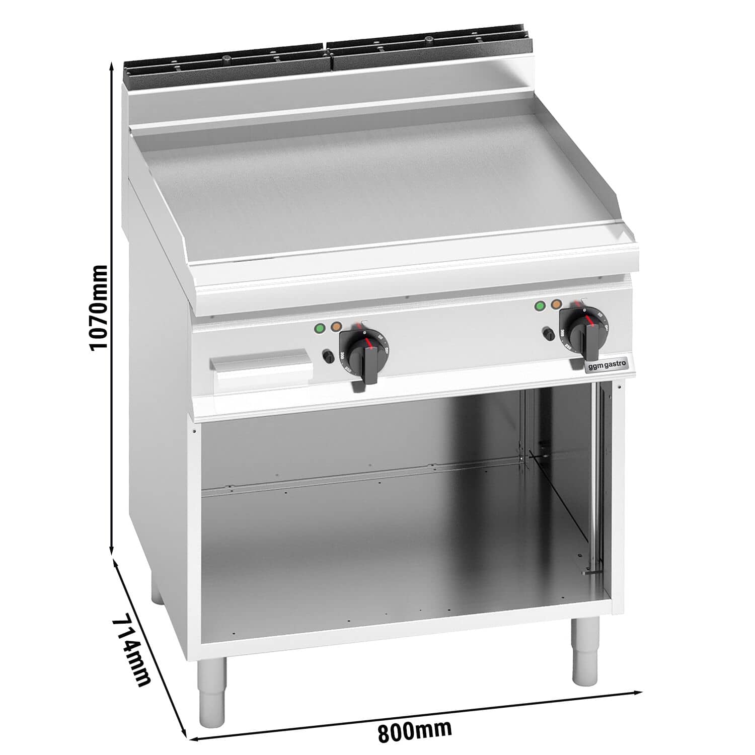 Plită de gătit electrică - 9,6 kW - netedă — 3