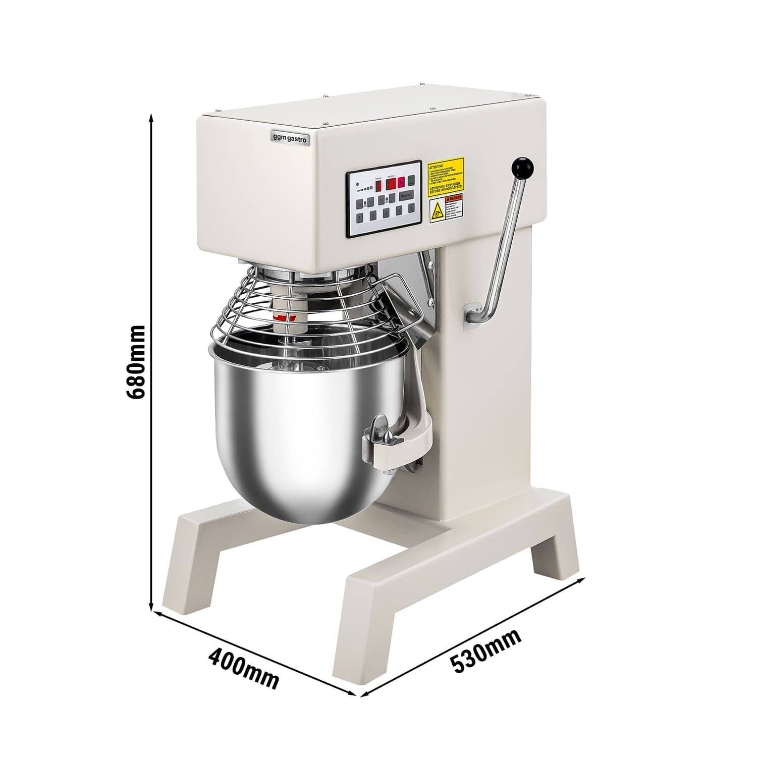 Mixer planetar profesional - 10 litri - 750 W - include 3 accesorii de amestecare — 3