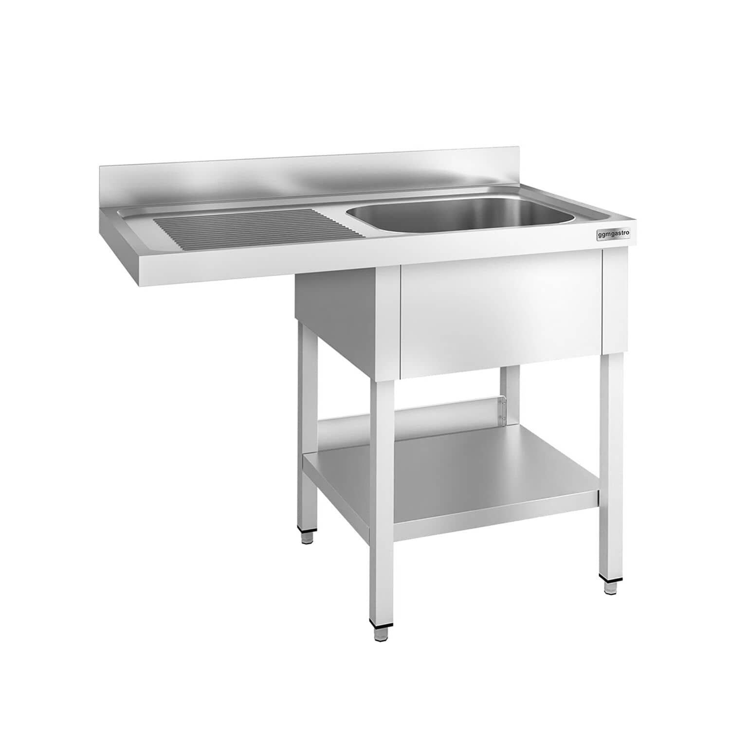 Chiuvetă pentru mașină de spălat vase - 1200x600 mm - cu 1 cuvă dreapta — 2