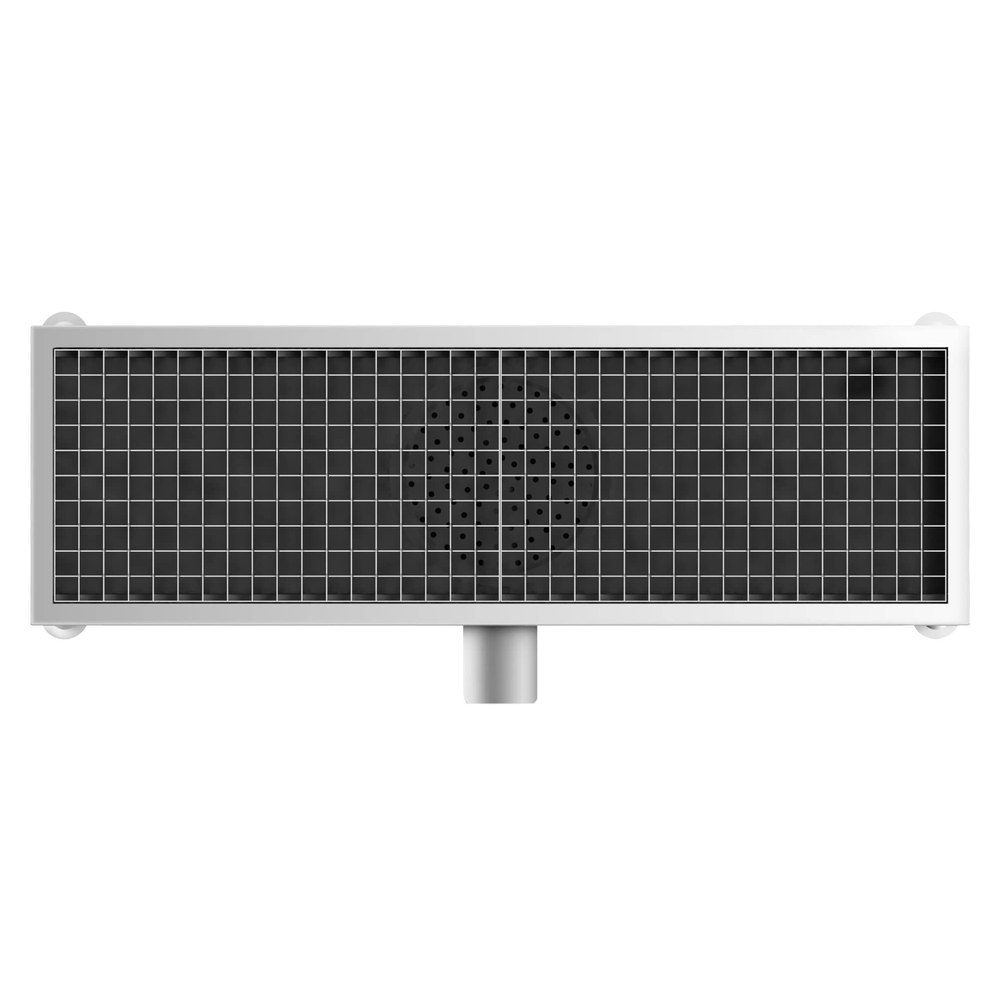 Gură de scurgere din oțel inoxidabil – 900 x 300 mm – model plat și scurgere laterală – Ø 70 mm — 7