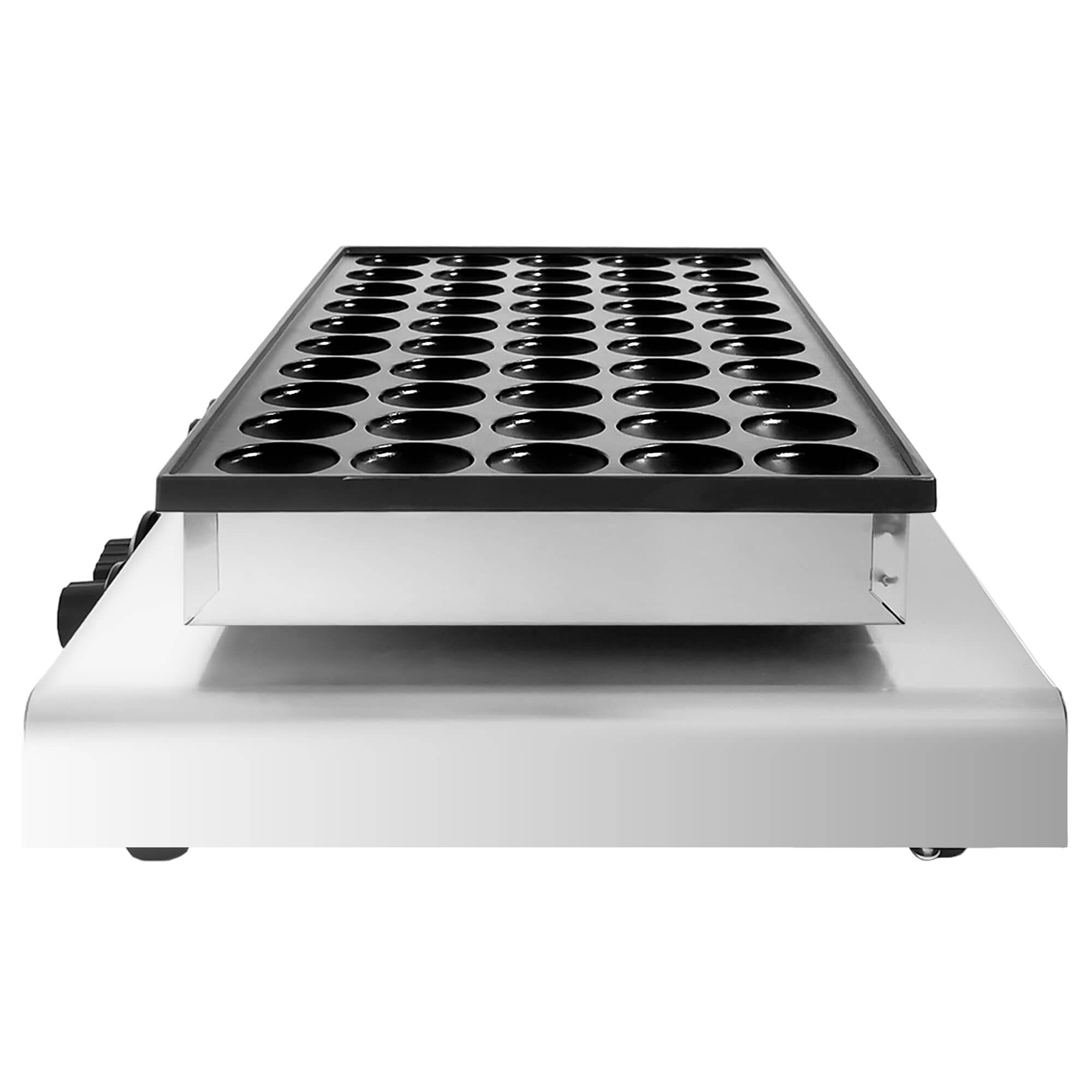 Aparat Gofre / Vafe Profesional - Simplu - Manual - 1,7 kW - Formă: mini clătite (poffertjes) - Ø 42 mm - pentru 50 bucăți - Tavă aparat vafe teflonată — 9