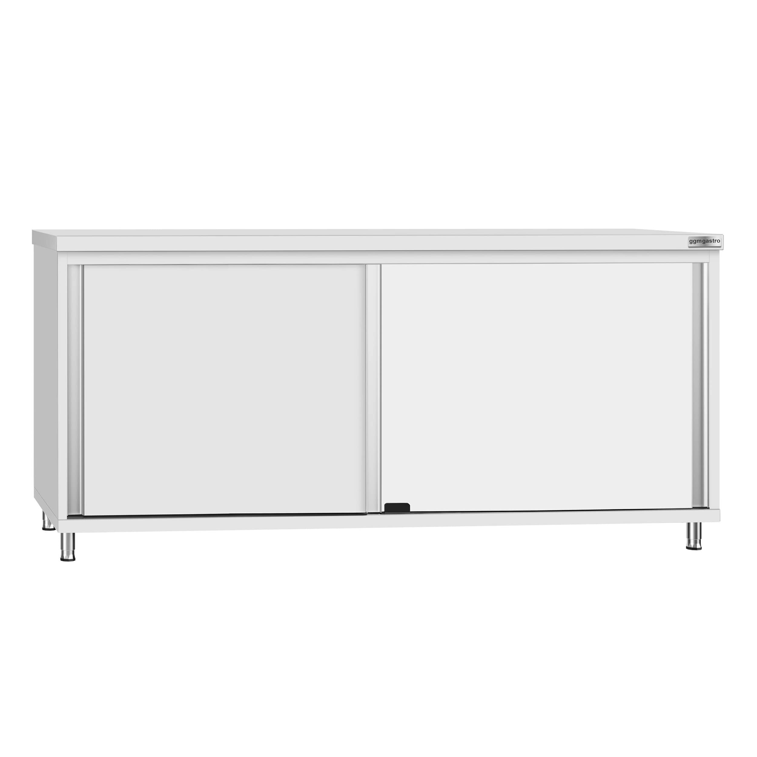 Dulap de lucru din oțel inoxidabil ECO - 1800x600 mm - uși glisante — 4