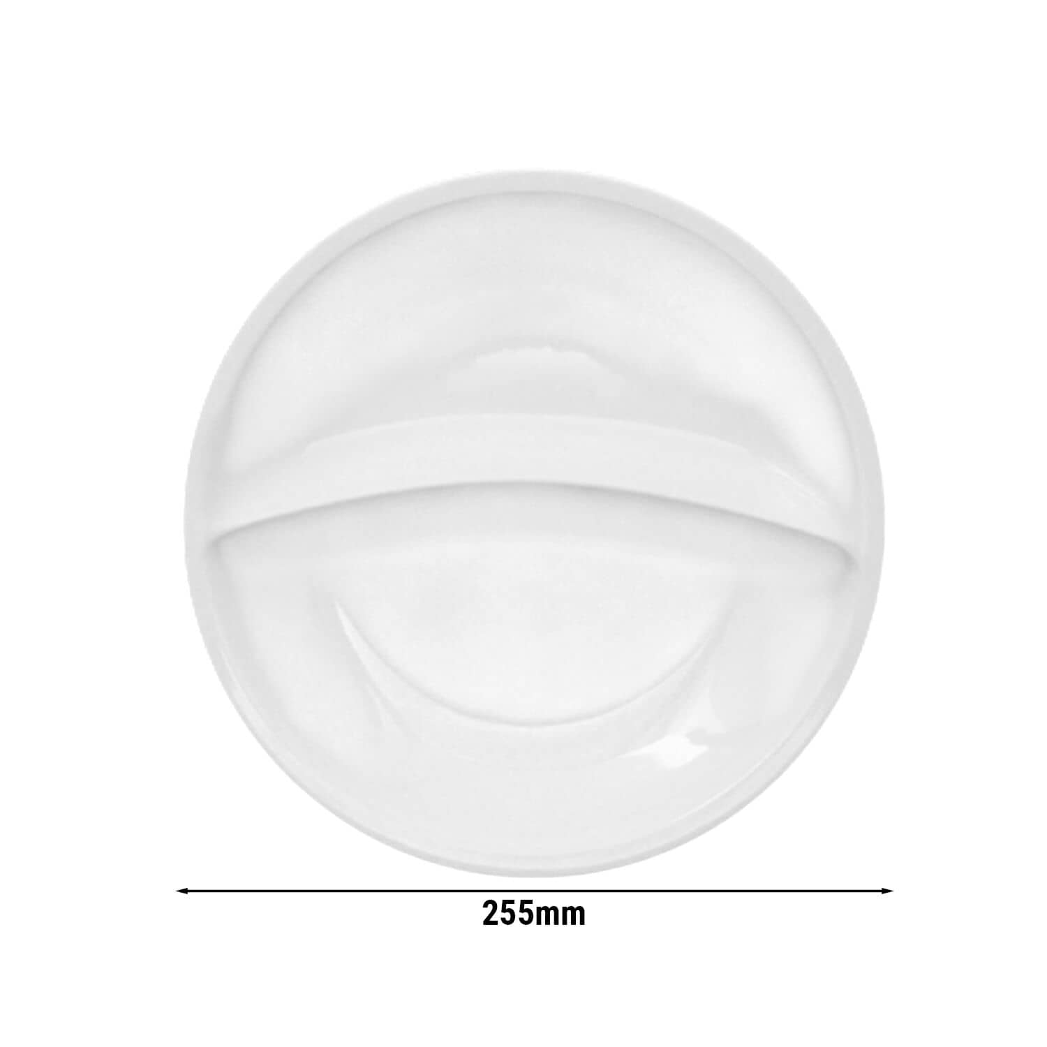 (12 bucăți) THERMO FUTURE BOX | Farfurie porțelan - Rotundă - 2 părți - Alb — 3