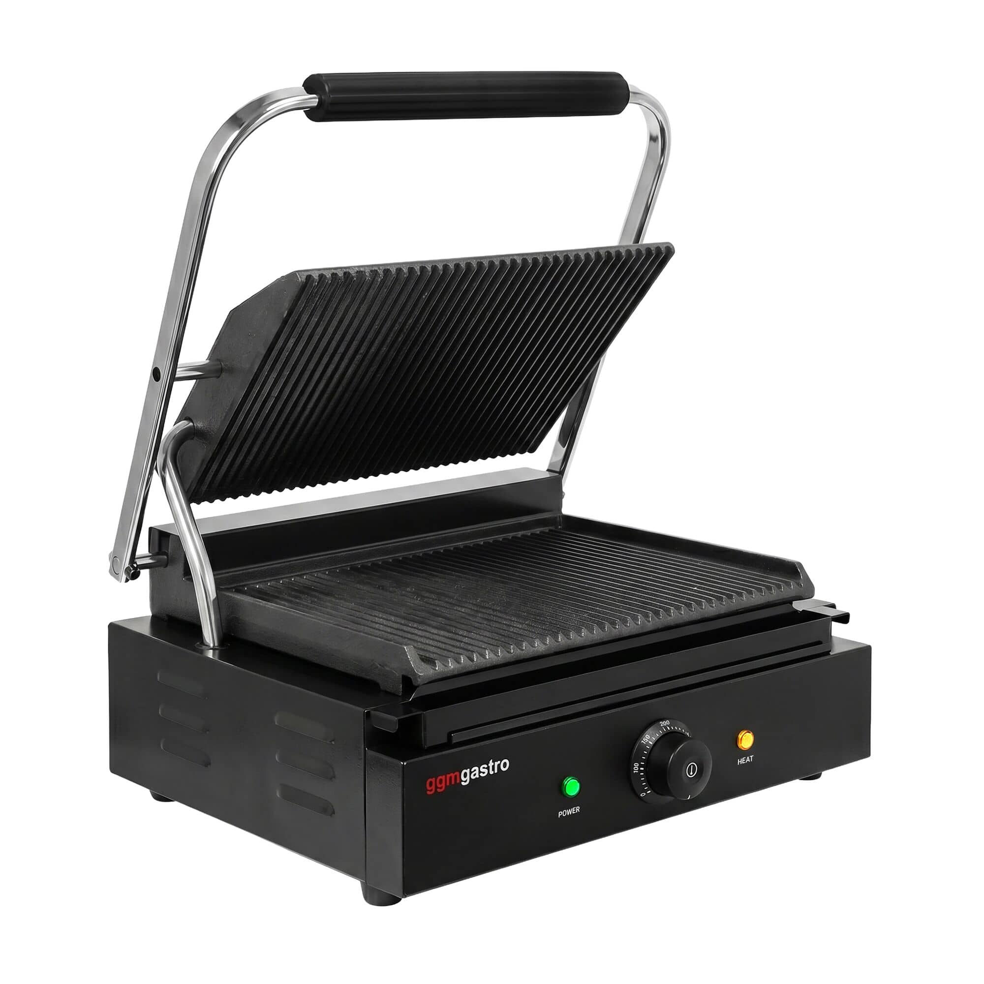Contact grill / Grătar pentru hamburgeri - 2,2 kW - grătar sus și jos - Suprafață de grătar: 345 x 235 mm — 4
