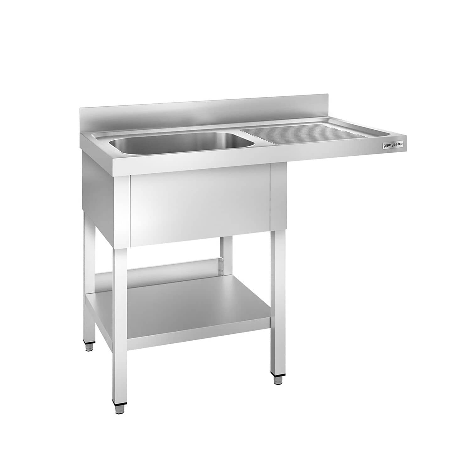 Chiuvetă pentru mașină de spălat vase PREMIUM - 1200x600 mm - cu 1 cuvă stânga — 2