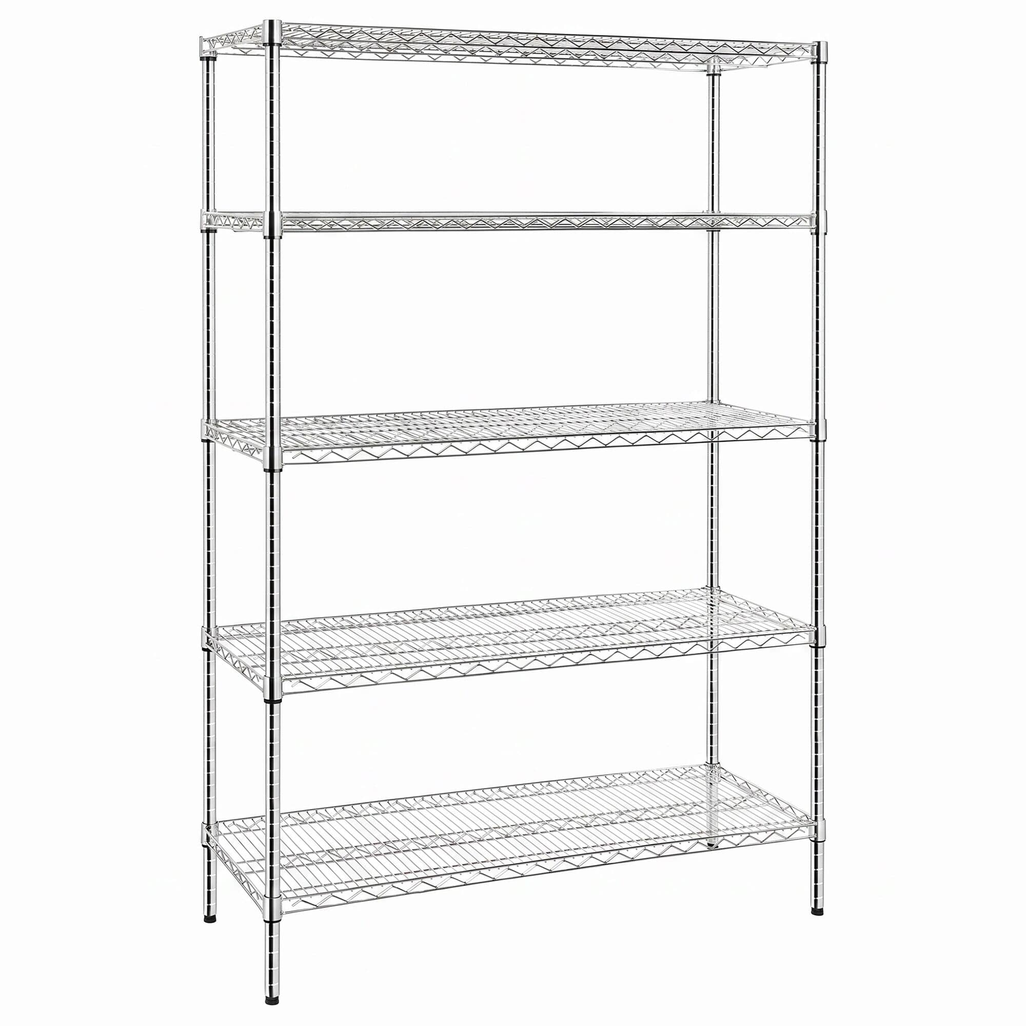 Raft din oțel - 1500 x 450 mm - 5 rafturi - cromat — 4