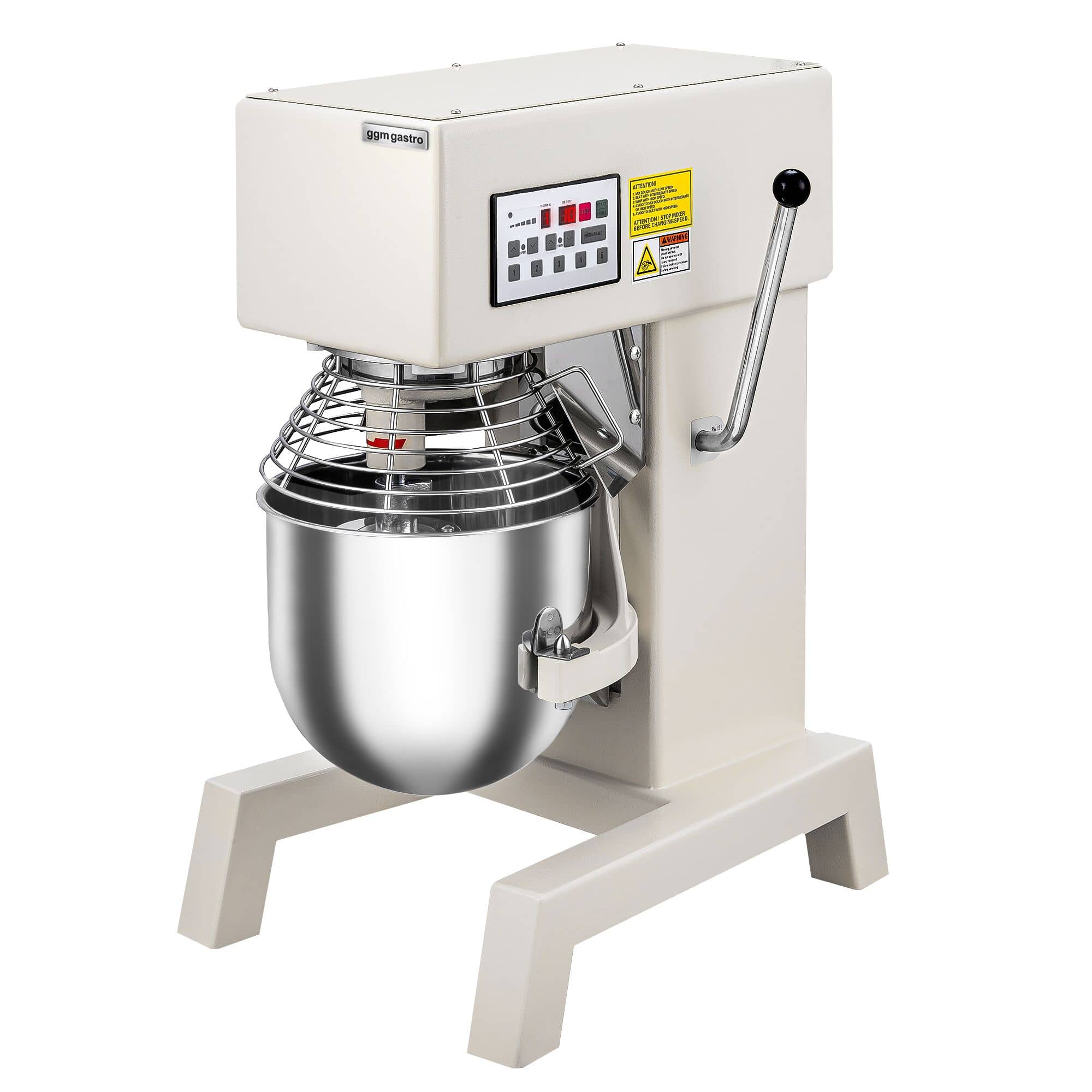 Mixer planetar profesional - 10 litri - 750 W - include 3 accesorii de amestecare — 4