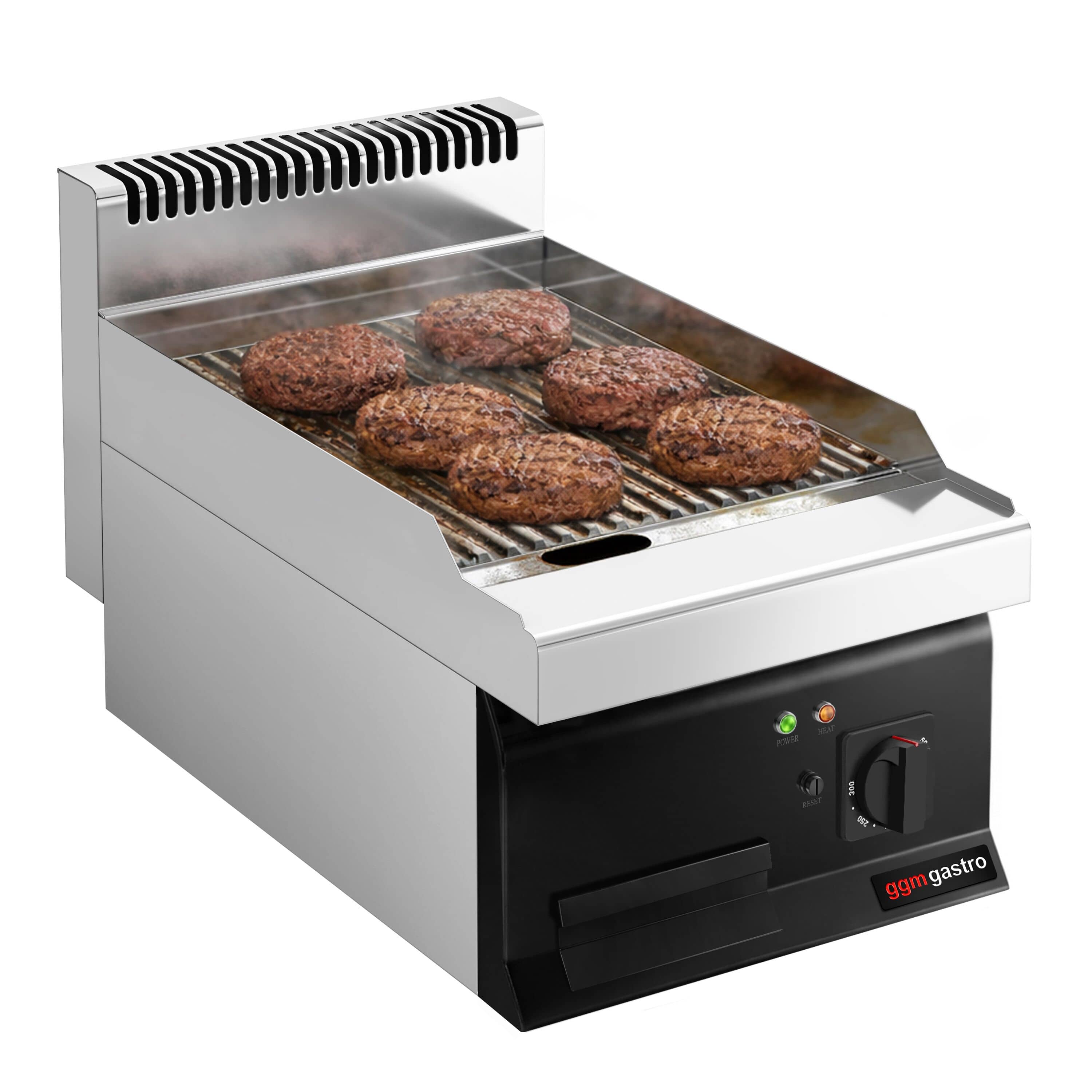 Plită de gătit electrică - 4,05 kW - cu caneluri — 4