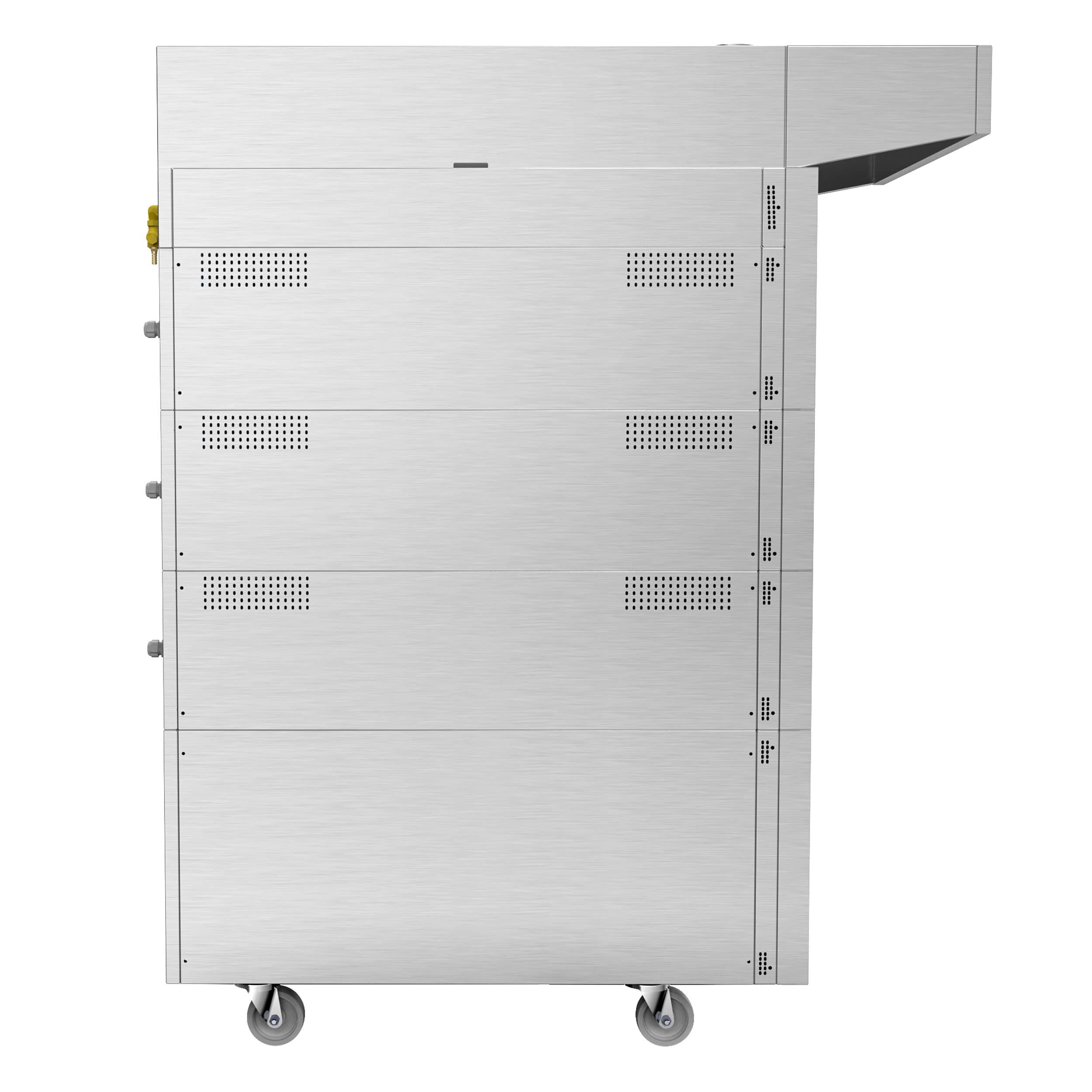 Electric Cuptor cu vatră modular pentru brutării cu umidificare & Dospitor - Touchscreen - 3 camere de coacere - incl. Hotă & Cadru inferior & Raft dospitor — 8