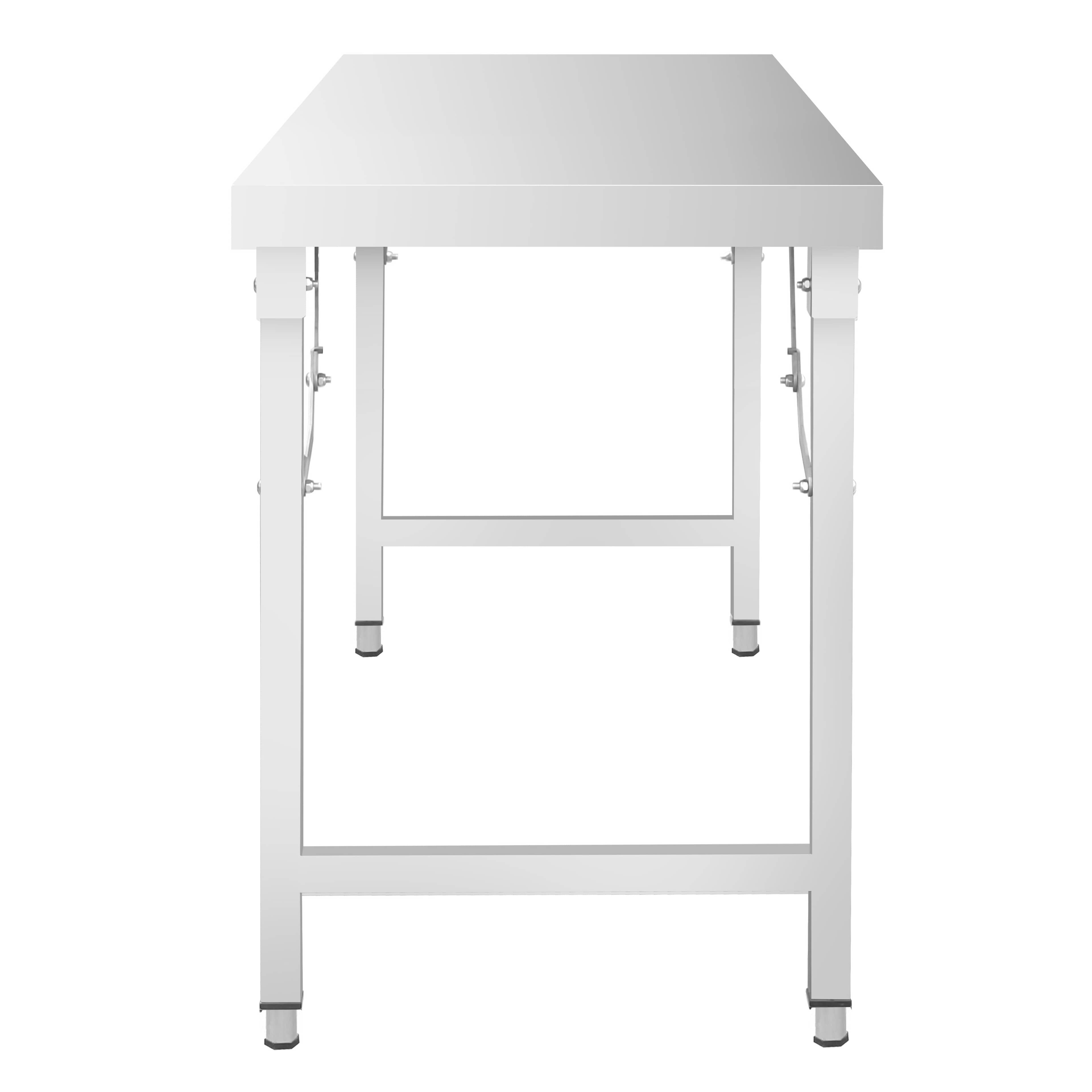 Masă de lucru din oțel inoxidabil – pliabilă – 1200 x 700 mm — 5