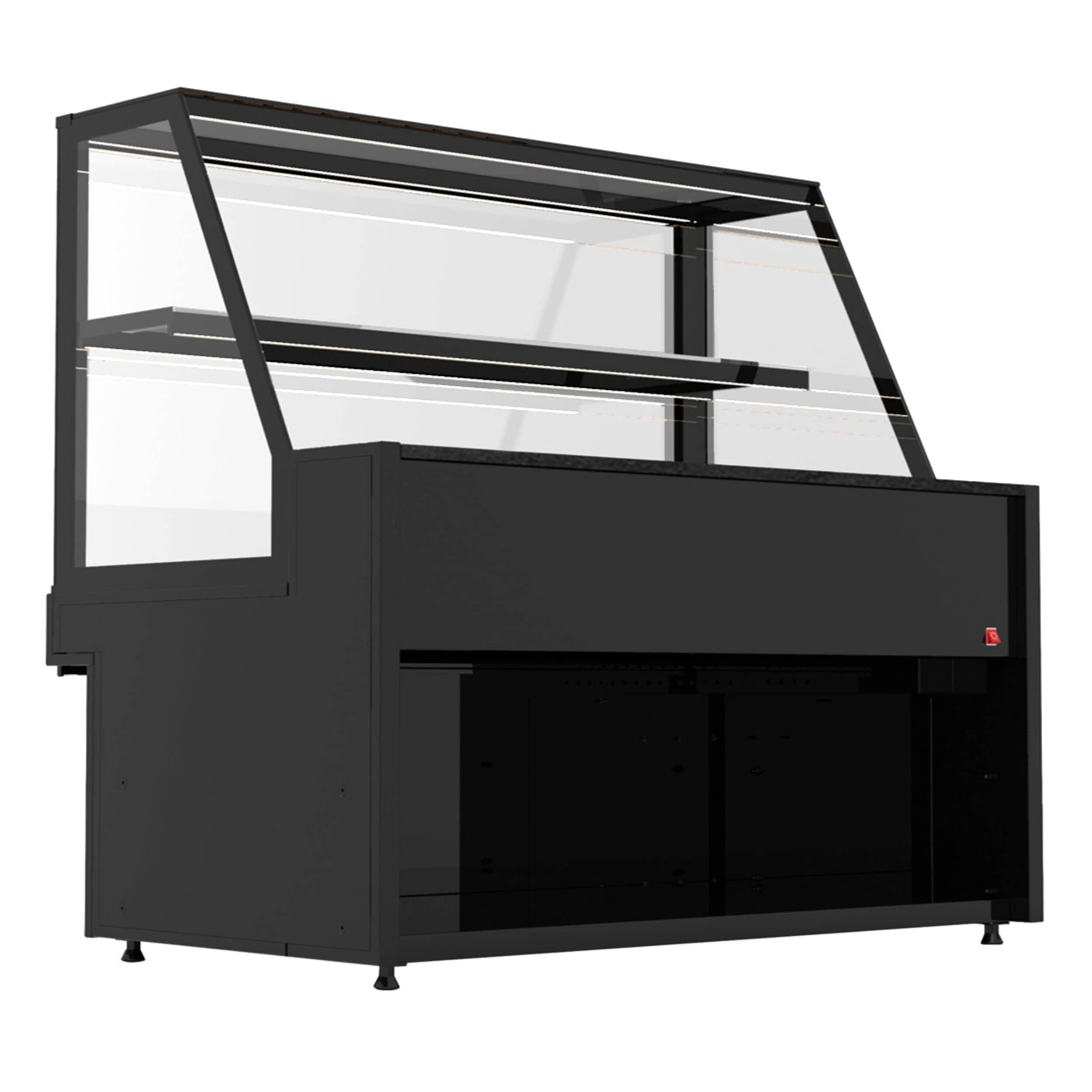 Vitrină pâine PREMIUM Toronto - 1800x800 mm - culoare negru - cu 1 rafturi — 5